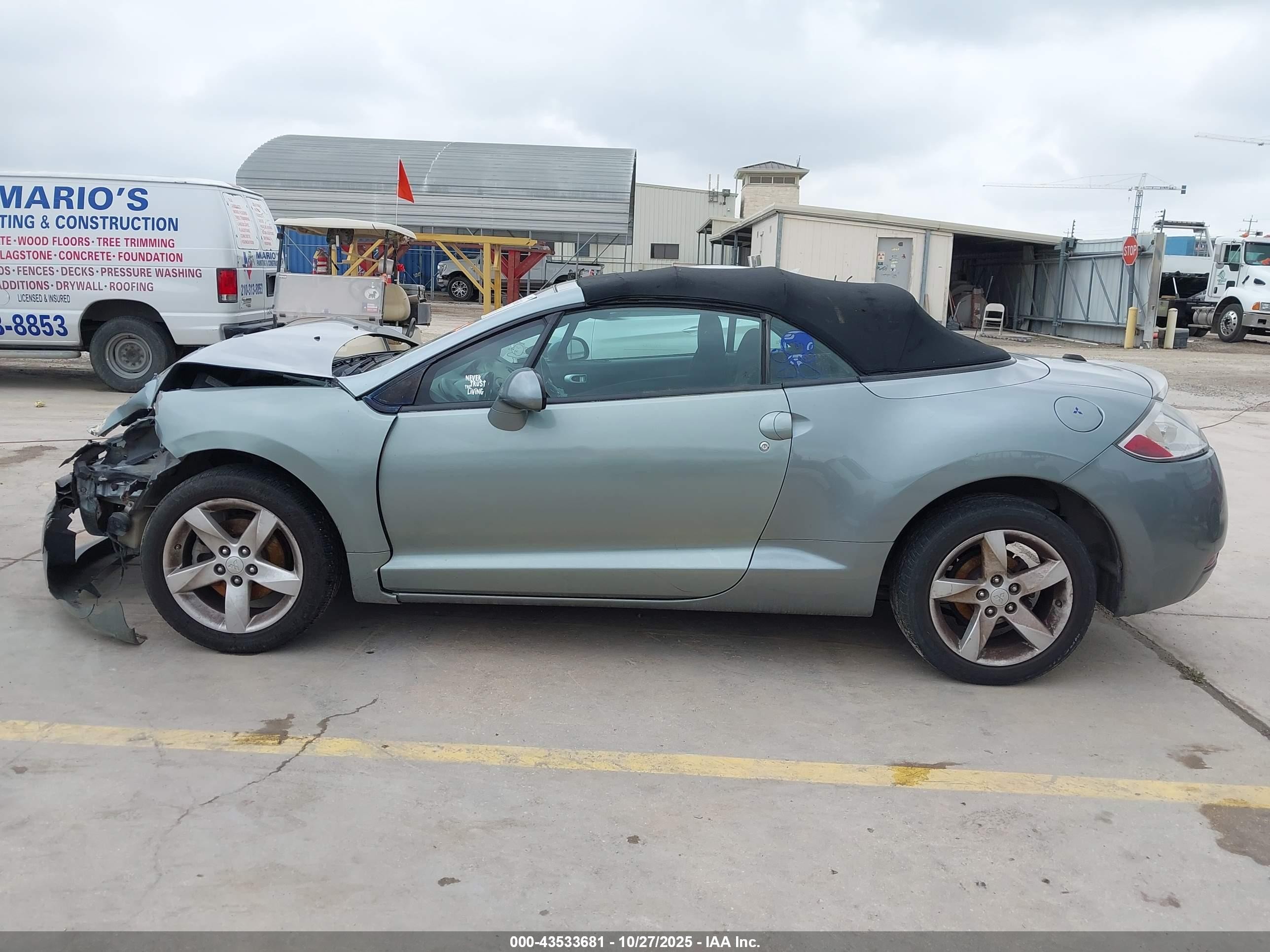 2008 Mitsubishi Eclipse Spyder Gs Серый vin: 4A3AL25F68E027137