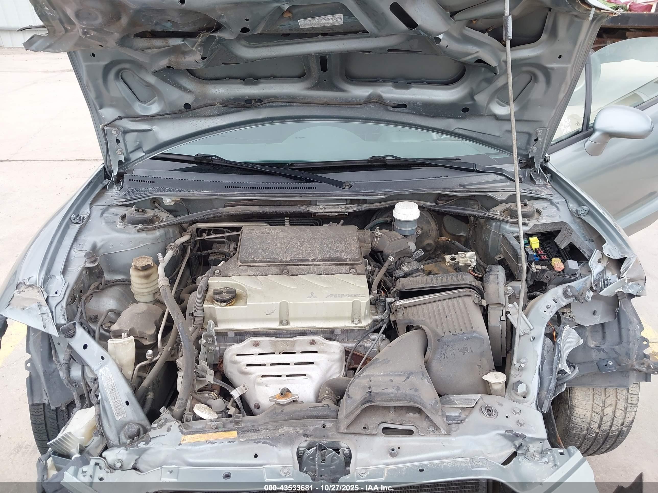 2008 Mitsubishi Eclipse Spyder Gs Серый vin: 4A3AL25F68E027137