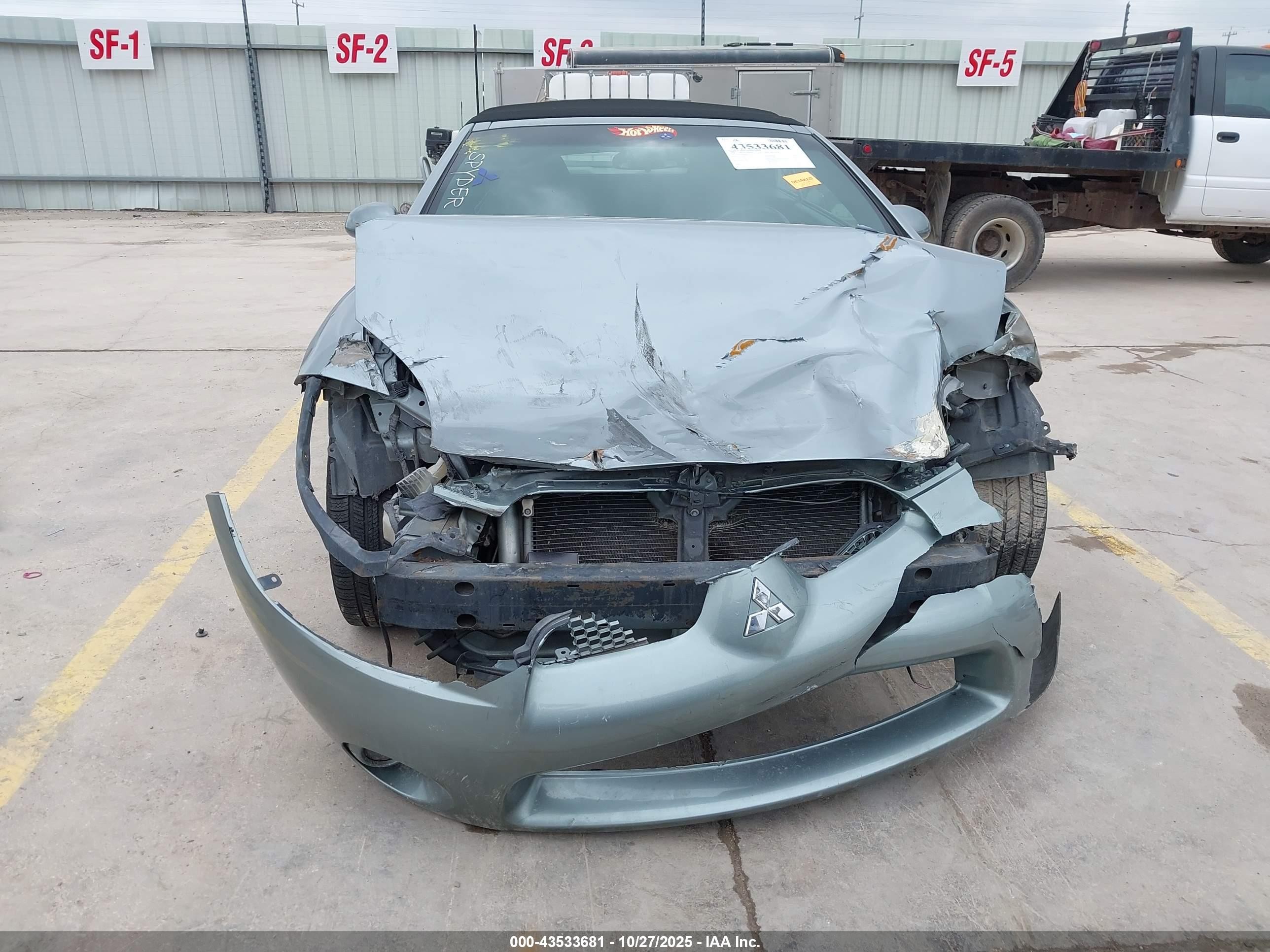 2008 Mitsubishi Eclipse Spyder Gs Серый vin: 4A3AL25F68E027137