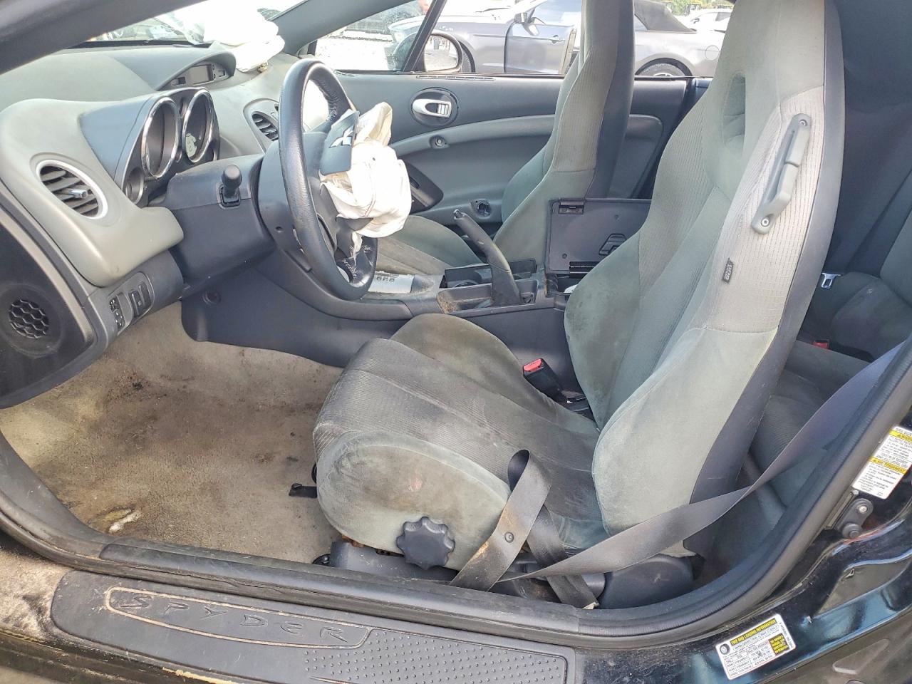 2008 Mitsubishi Eclipse Spyder Gs Черный vin: 4A3AL25F68E037960