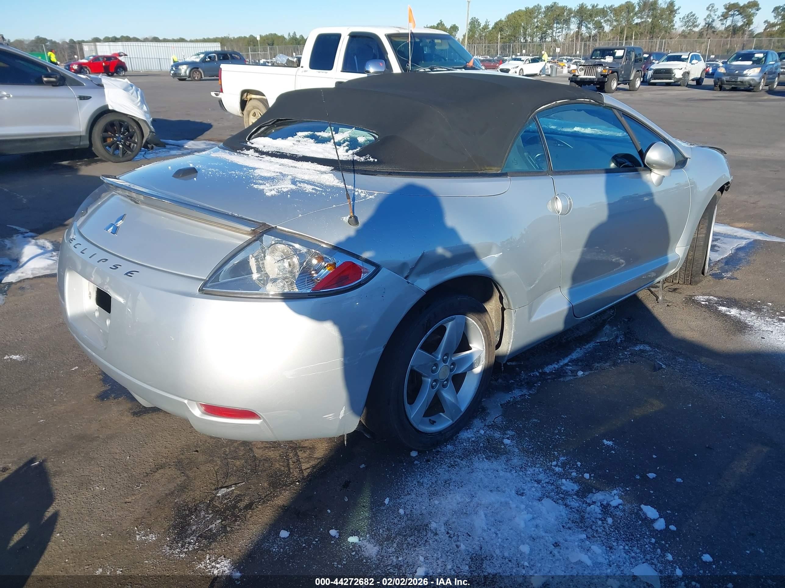 2008 Mitsubishi Eclipse Spyder Gs Silver vin: 4A3AL25F68E040003