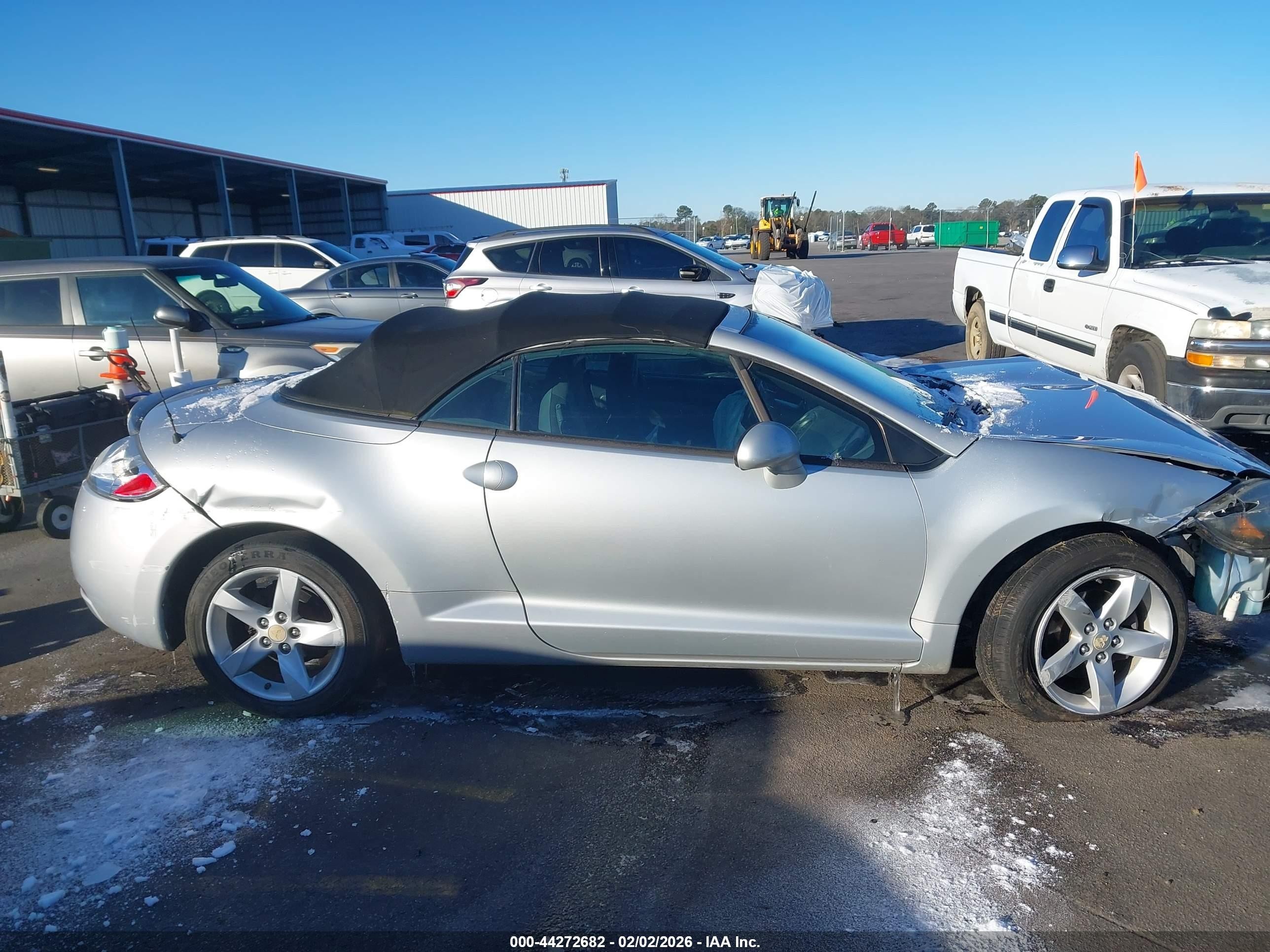 2008 Mitsubishi Eclipse Spyder Gs Silver vin: 4A3AL25F68E040003