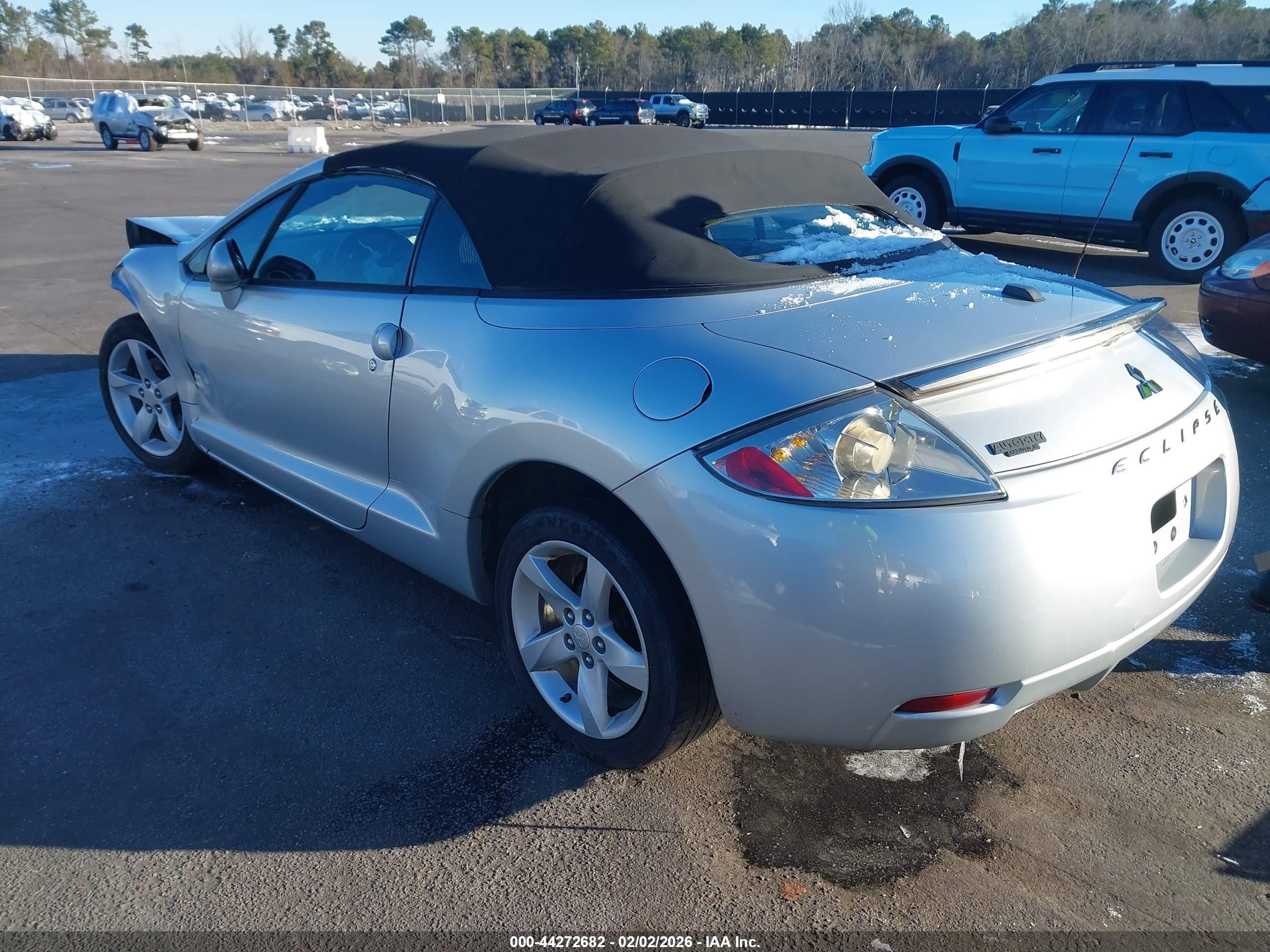 2008 Mitsubishi Eclipse Spyder Gs Silver vin: 4A3AL25F68E040003