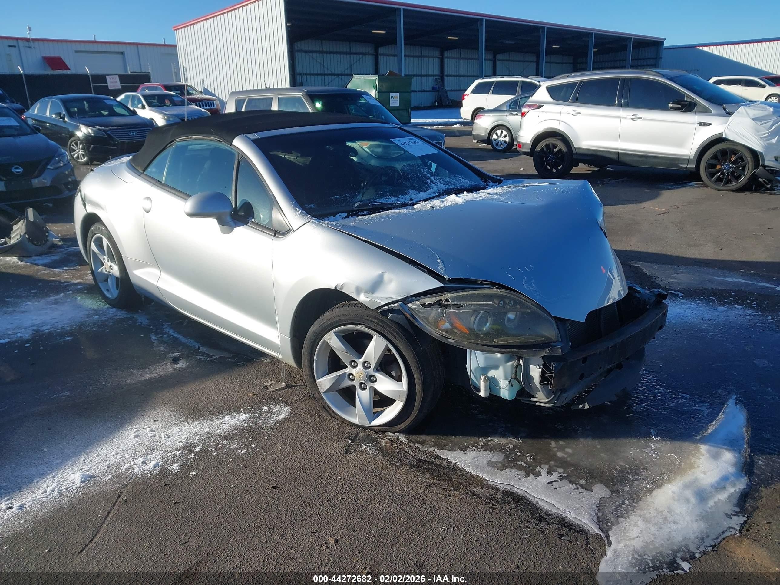2008 Mitsubishi Eclipse Spyder Gs Silver vin: 4A3AL25F68E040003