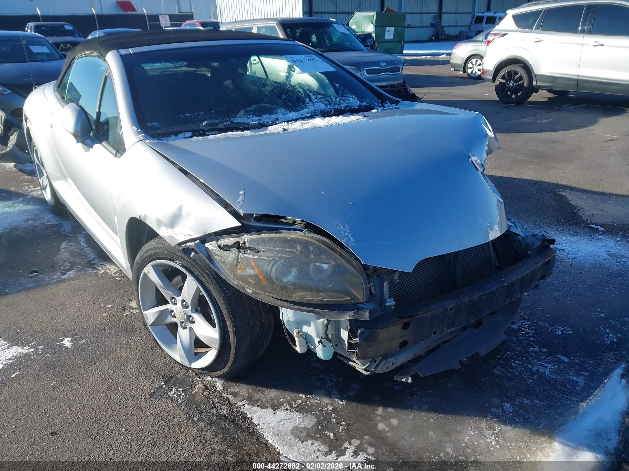 2008 Mitsubishi Eclipse Spyder Gs Silver vin: 4A3AL25F68E040003