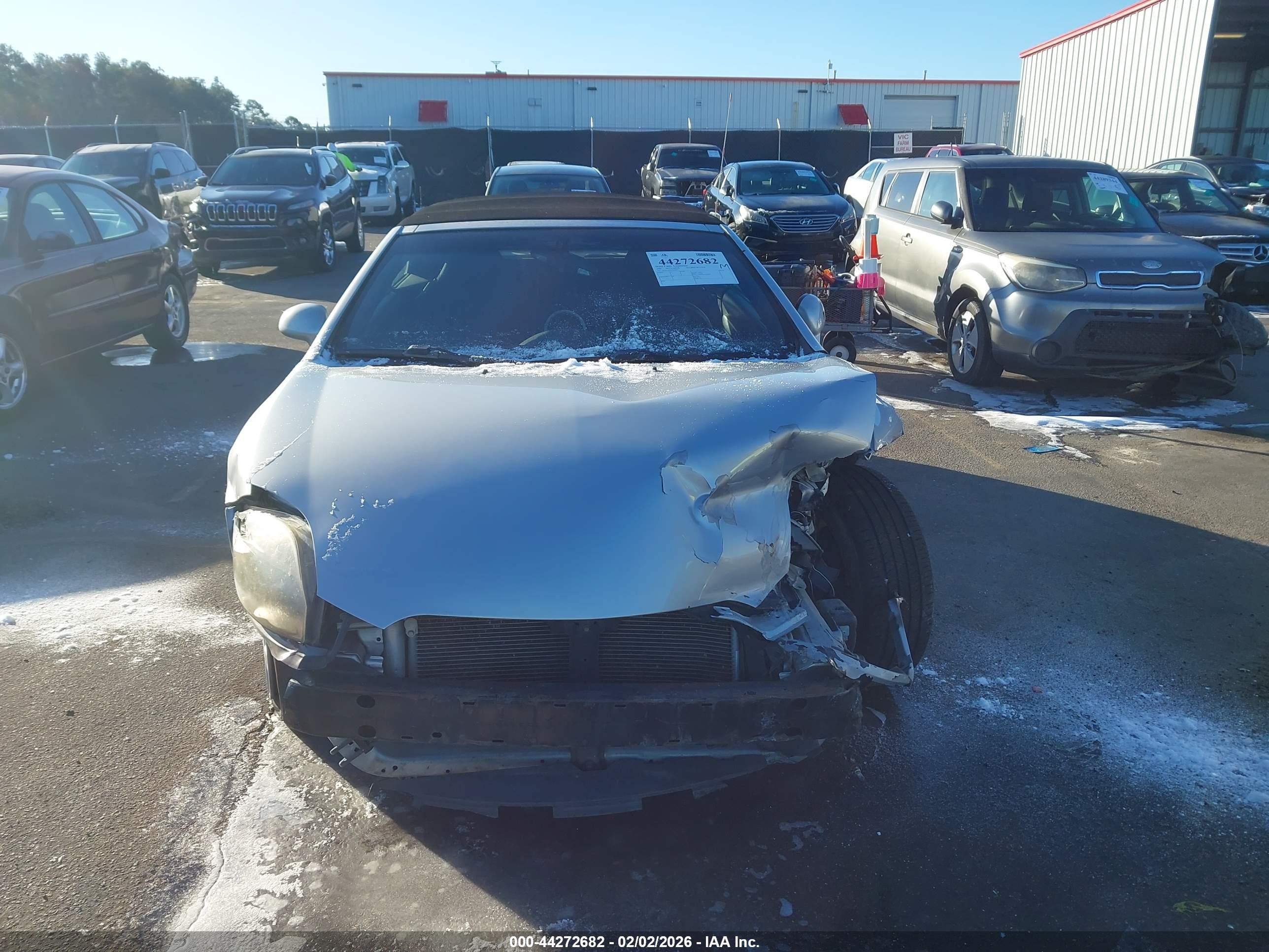 2008 Mitsubishi Eclipse Spyder Gs Silver vin: 4A3AL25F68E040003