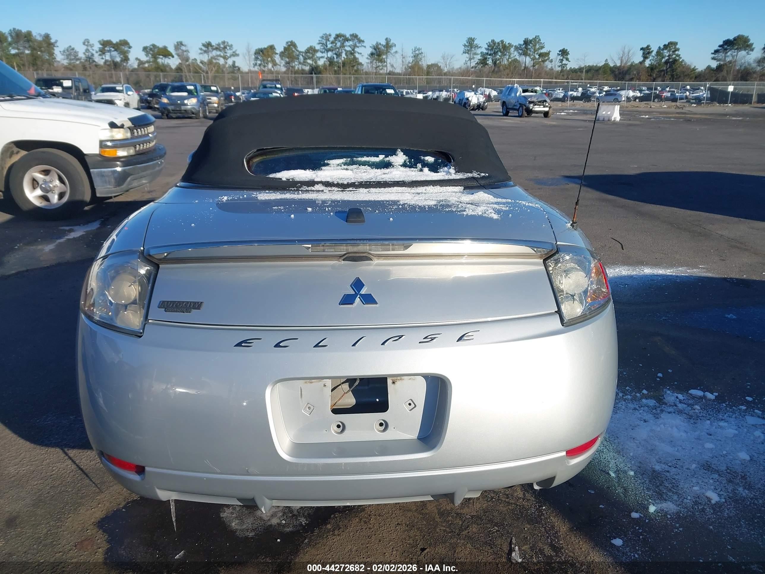 2008 Mitsubishi Eclipse Spyder Gs Silver vin: 4A3AL25F68E040003