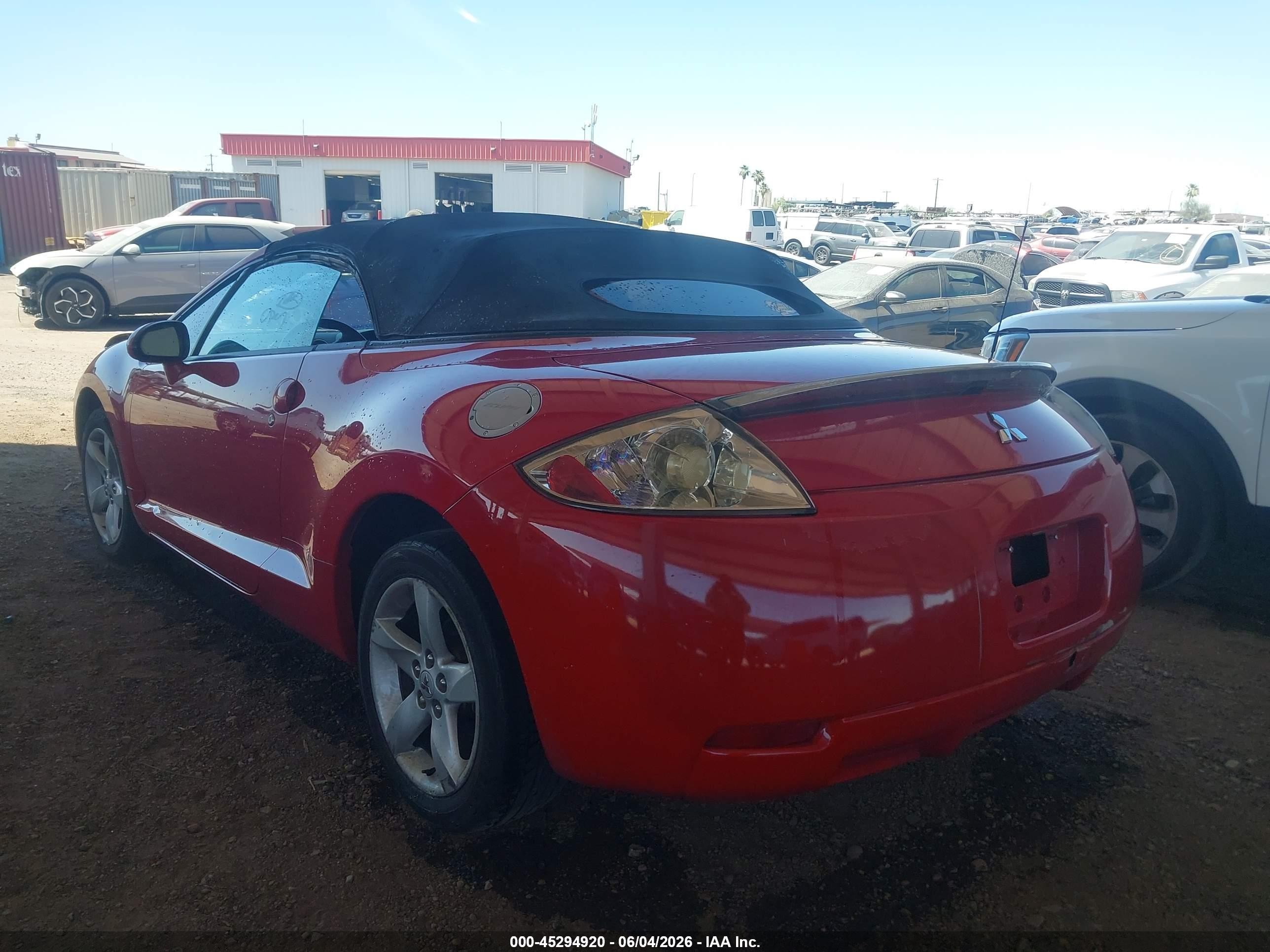 2007 Mitsubishi Eclipse Spyder Gs Red vin: 4A3AL25F77E025511
