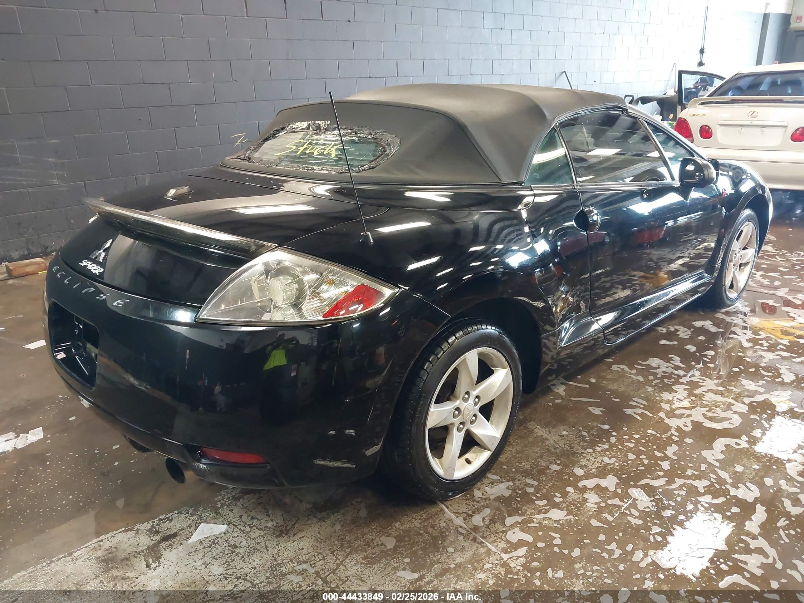 2008 Mitsubishi Eclipse Spyder Gs Black vin: 4A3AL25F88E010016