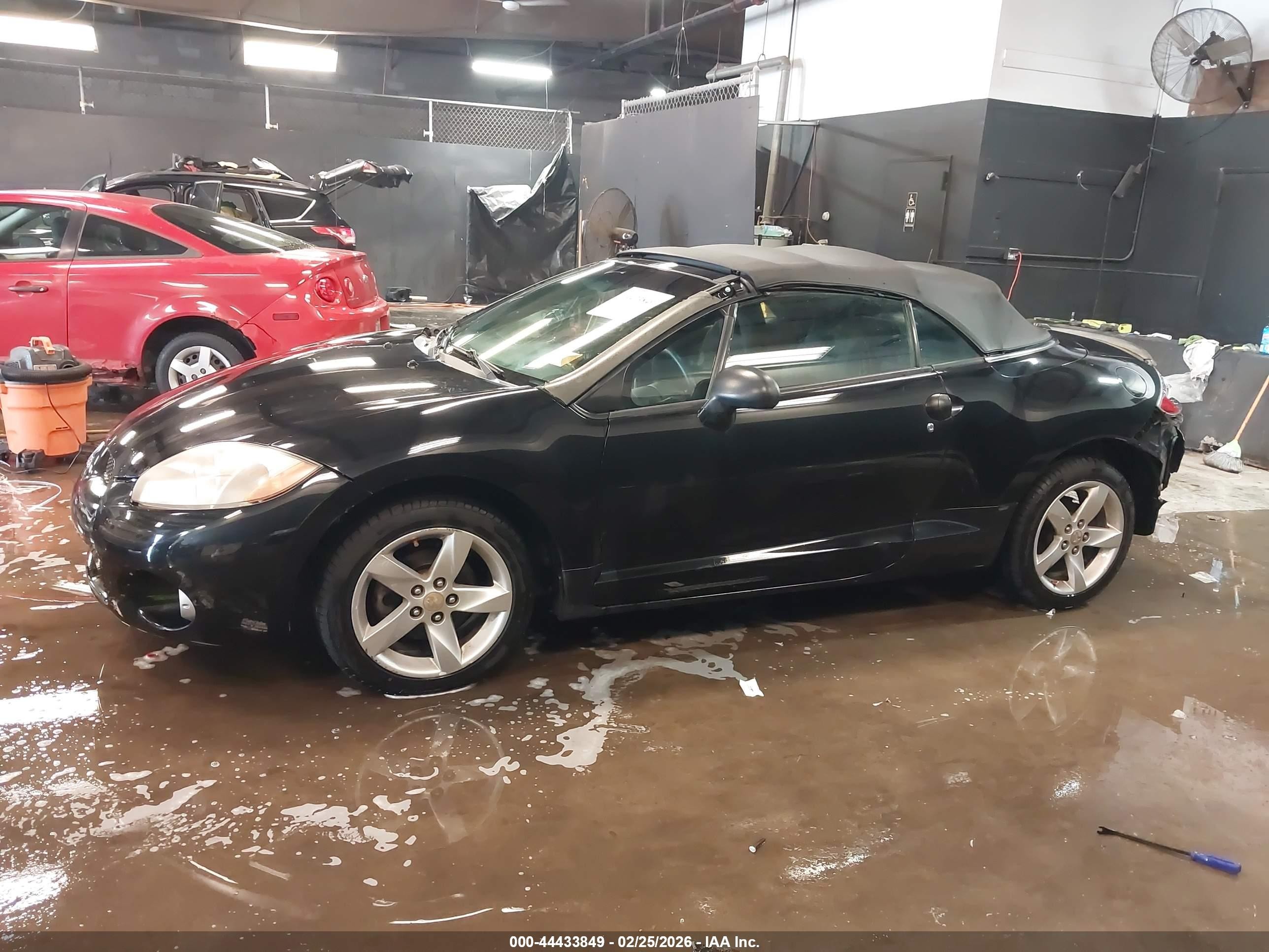 2008 Mitsubishi Eclipse Spyder Gs Black vin: 4A3AL25F88E010016
