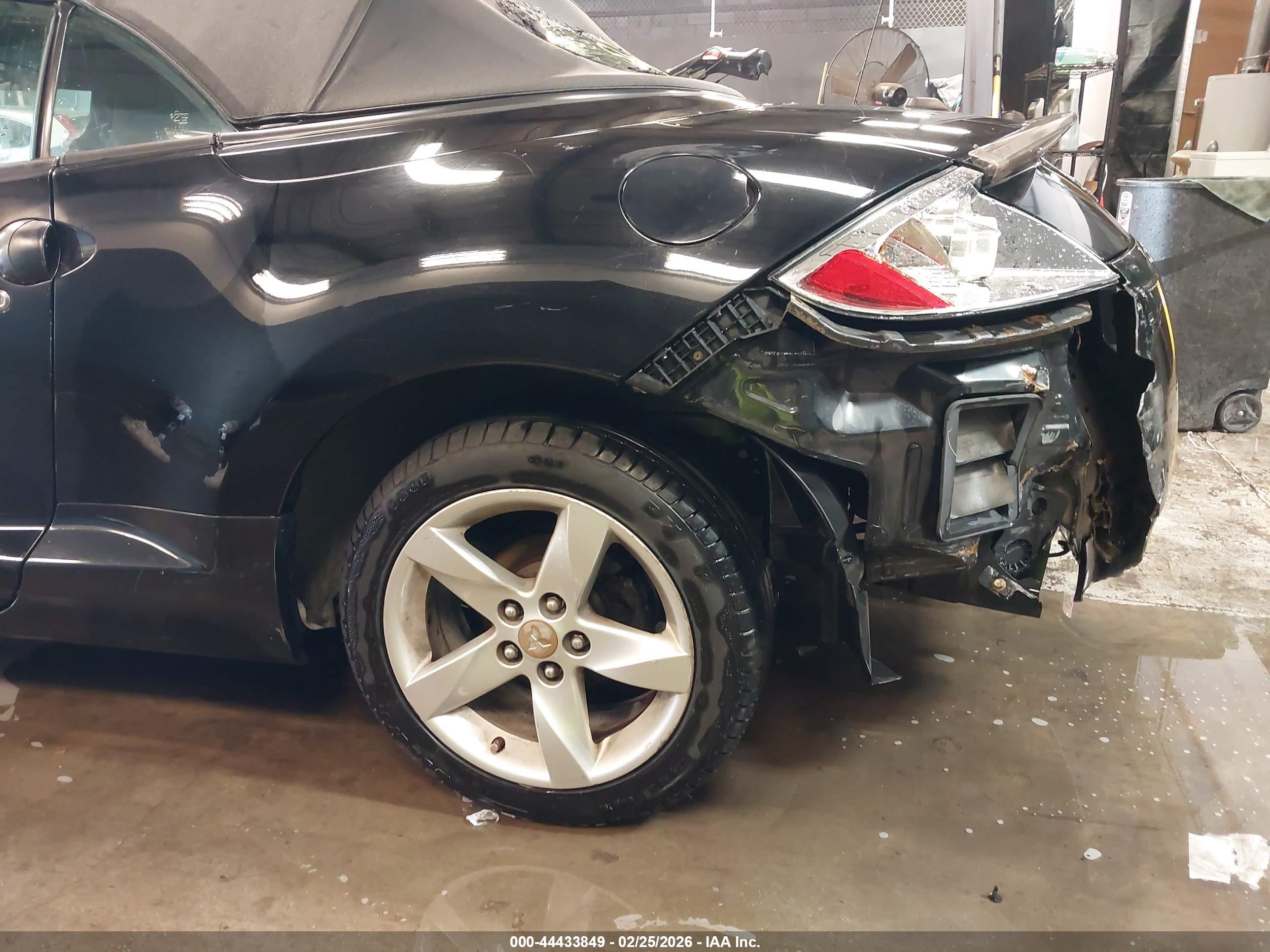 2008 Mitsubishi Eclipse Spyder Gs Black vin: 4A3AL25F88E010016