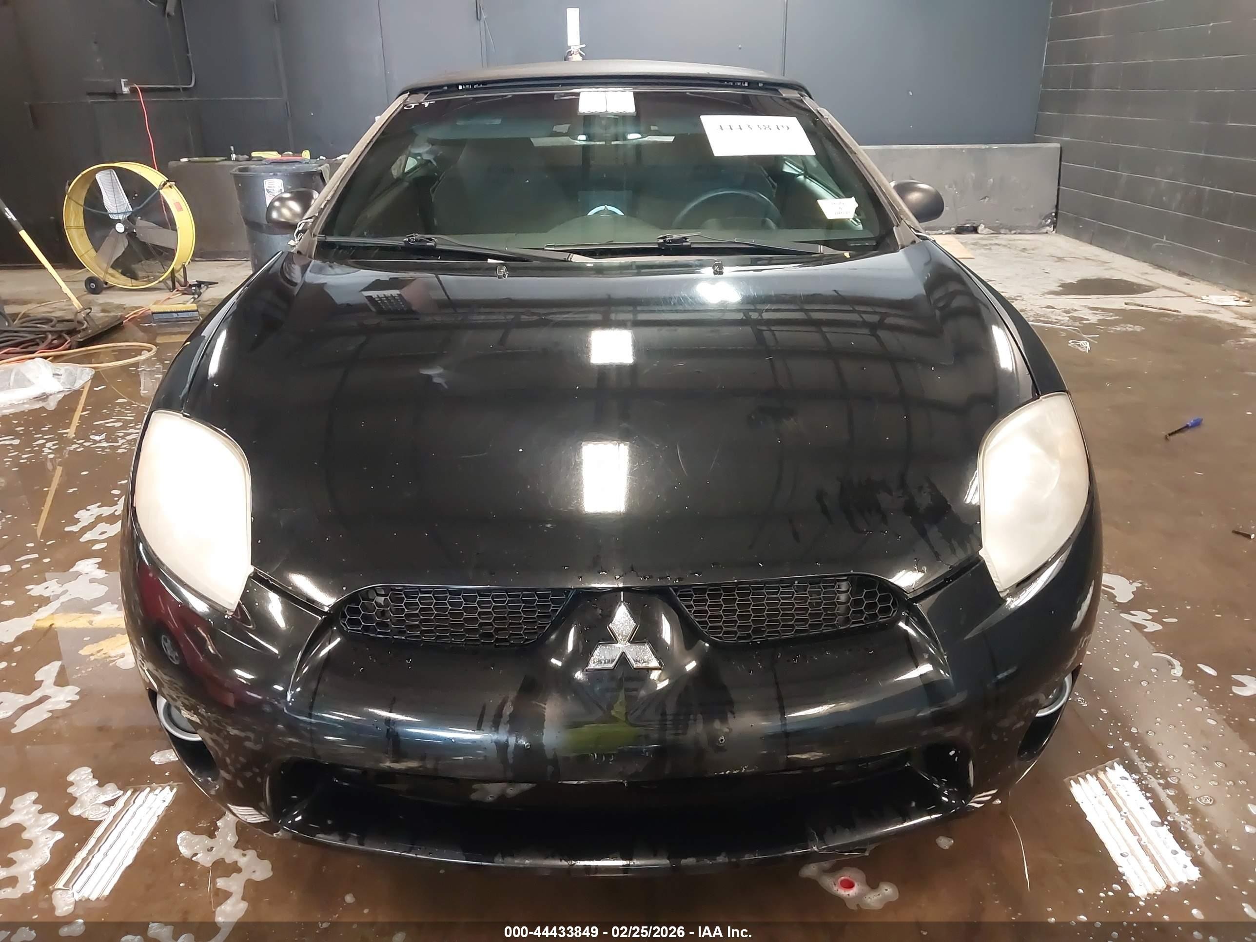 2008 Mitsubishi Eclipse Spyder Gs Black vin: 4A3AL25F88E010016