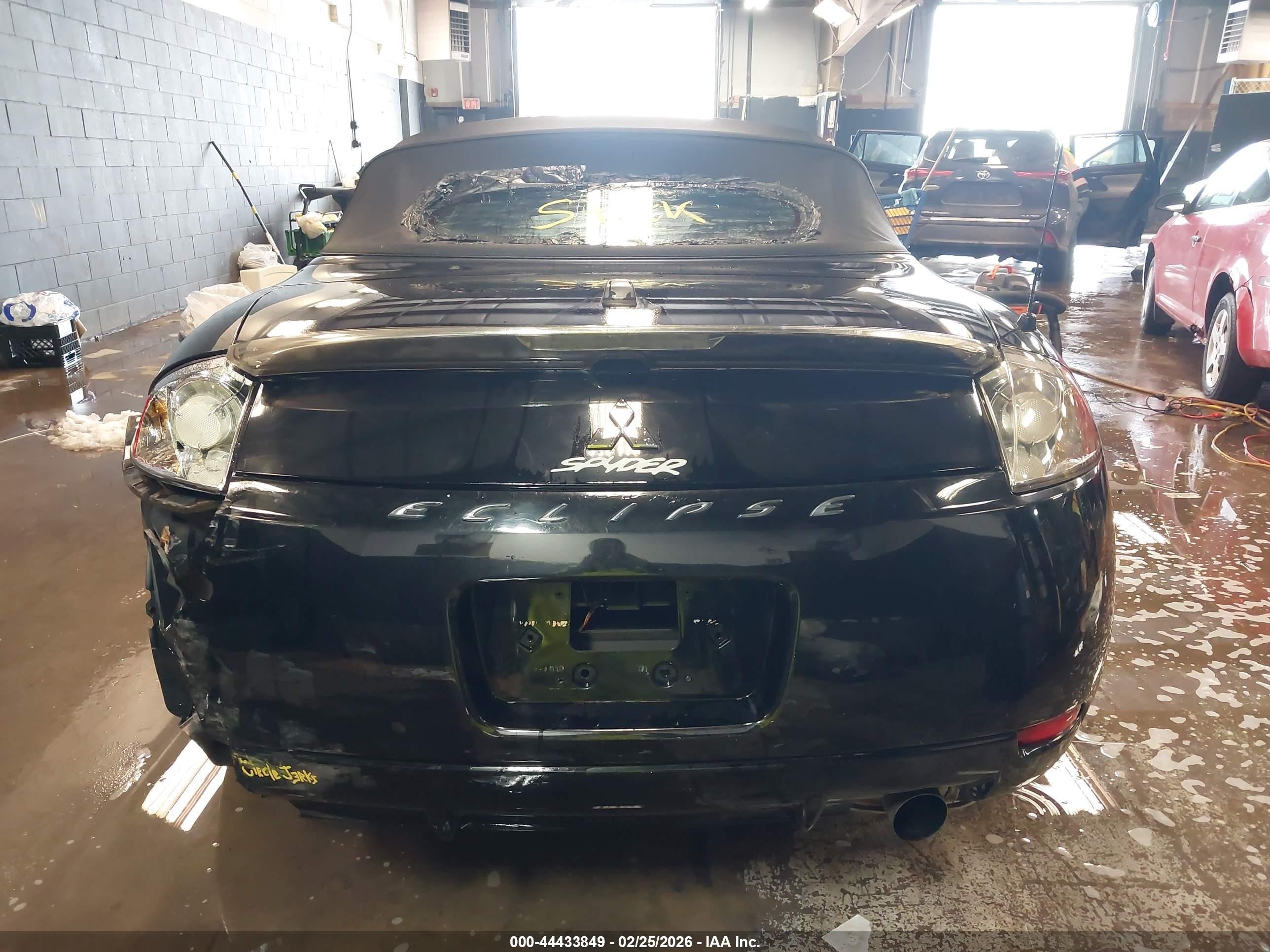 2008 Mitsubishi Eclipse Spyder Gs Black vin: 4A3AL25F88E010016