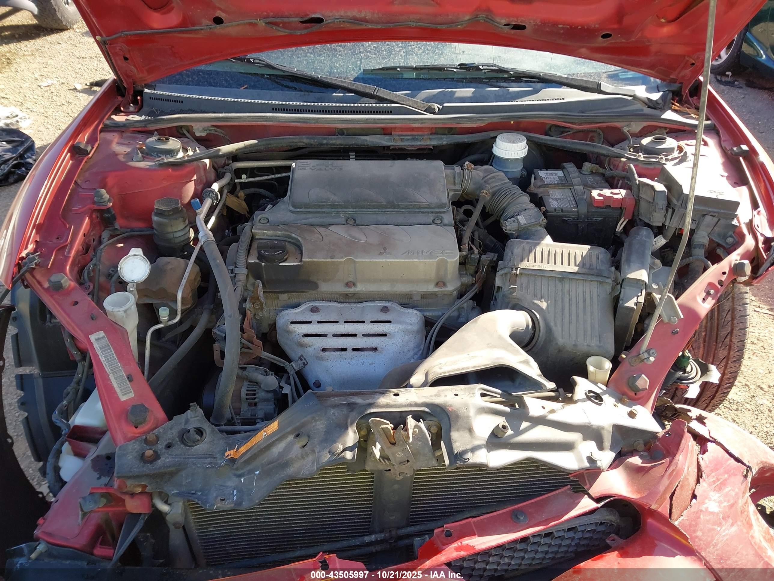 2008 Mitsubishi Eclipse Spyder Gs Red vin: 4A3AL25F88E038611