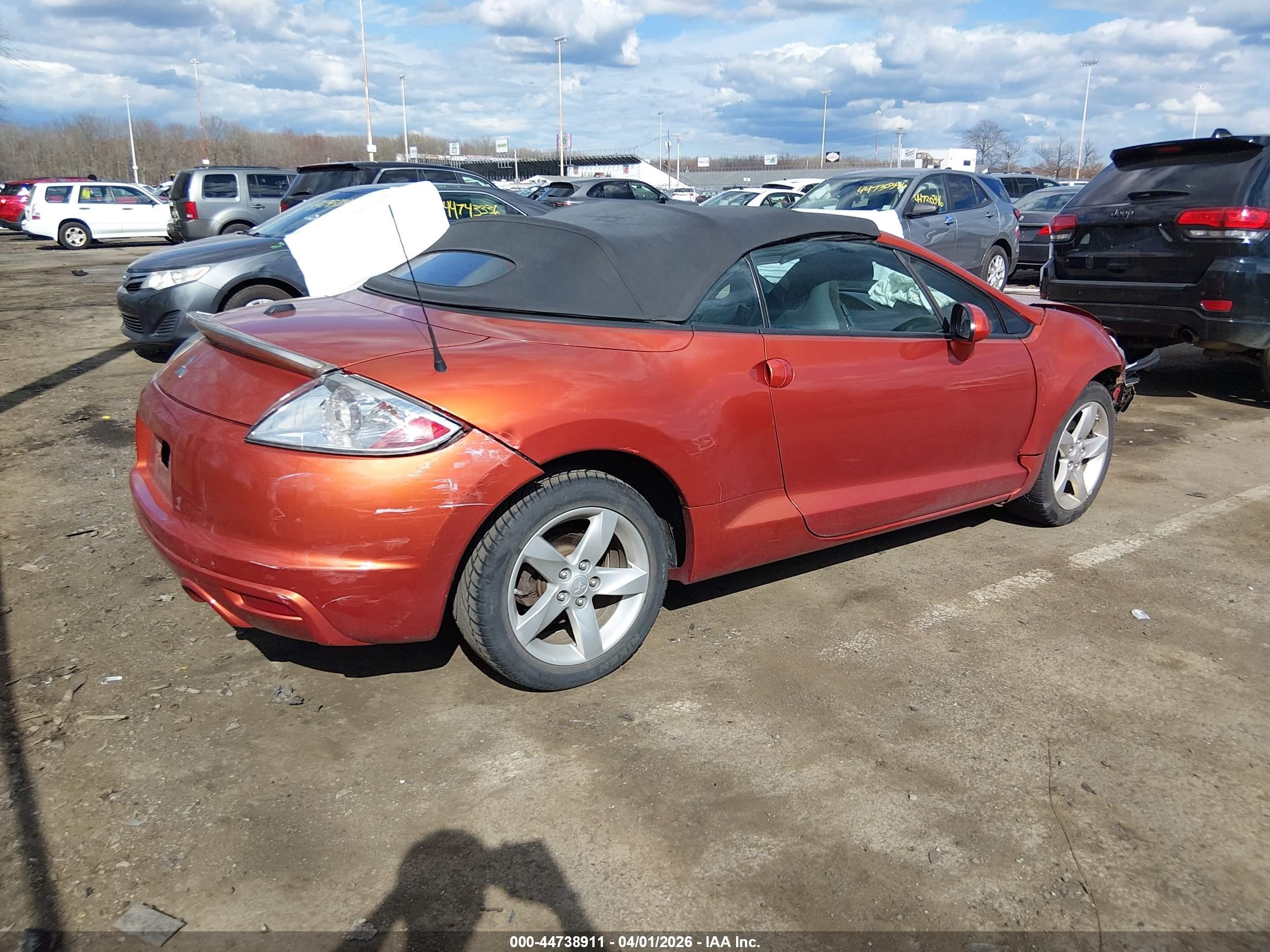 2009 Mitsubishi Eclipse Spyder Gs Orange vin: 4A3AL25FX9E042659