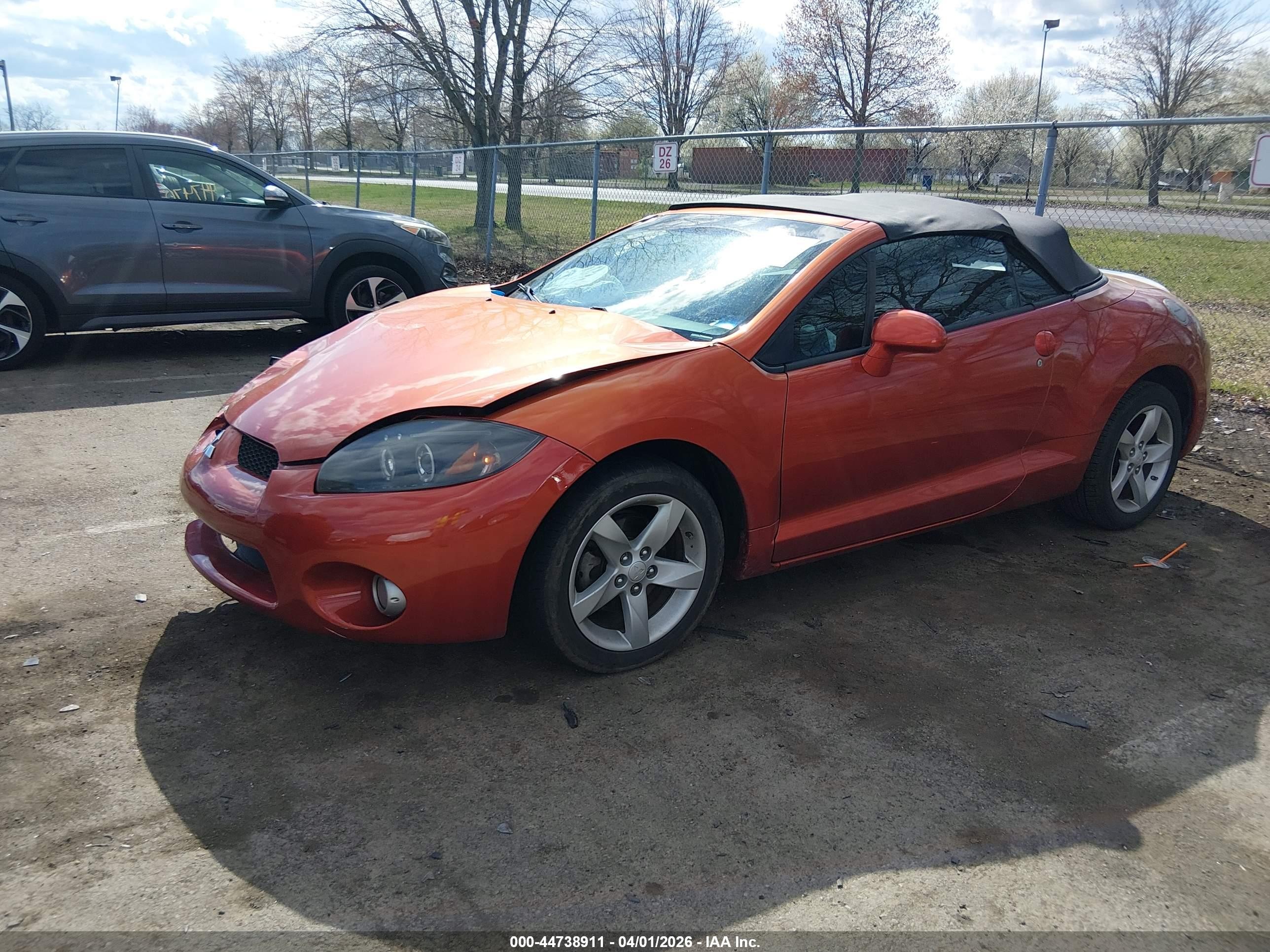2009 Mitsubishi Eclipse Spyder Gs Orange vin: 4A3AL25FX9E042659