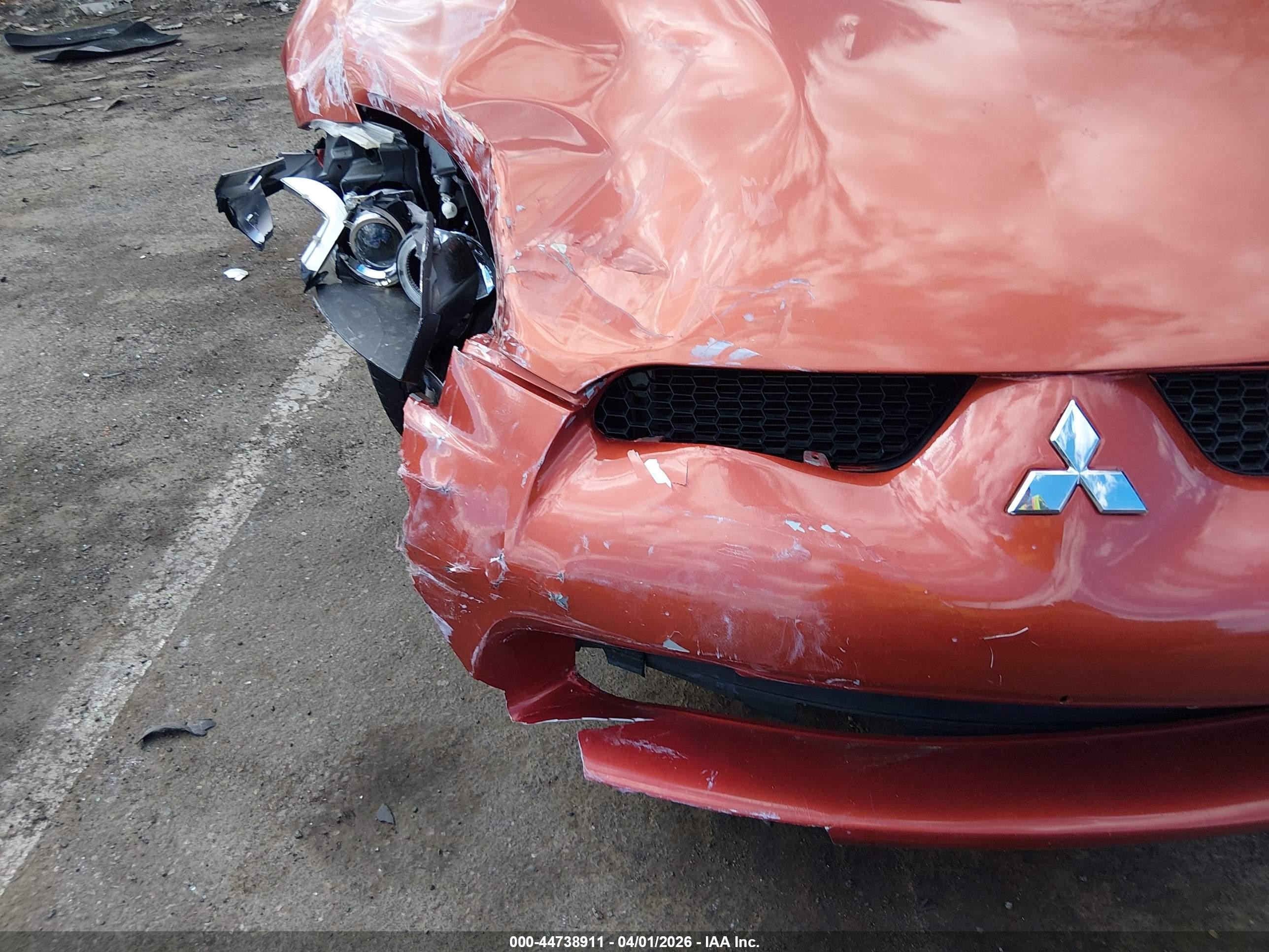 2009 Mitsubishi Eclipse Spyder Gs Orange vin: 4A3AL25FX9E042659
