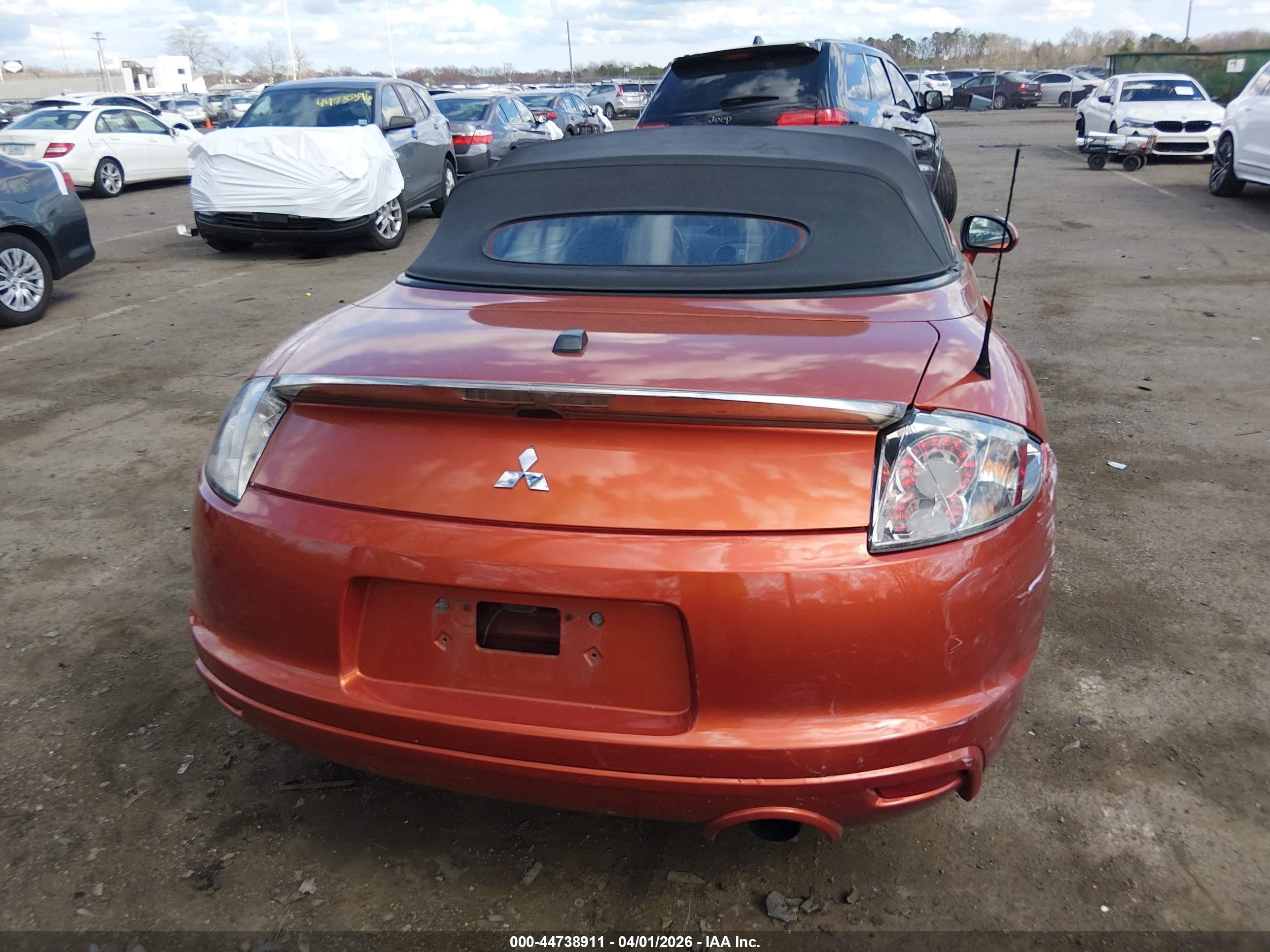 2009 Mitsubishi Eclipse Spyder Gs Orange vin: 4A3AL25FX9E042659