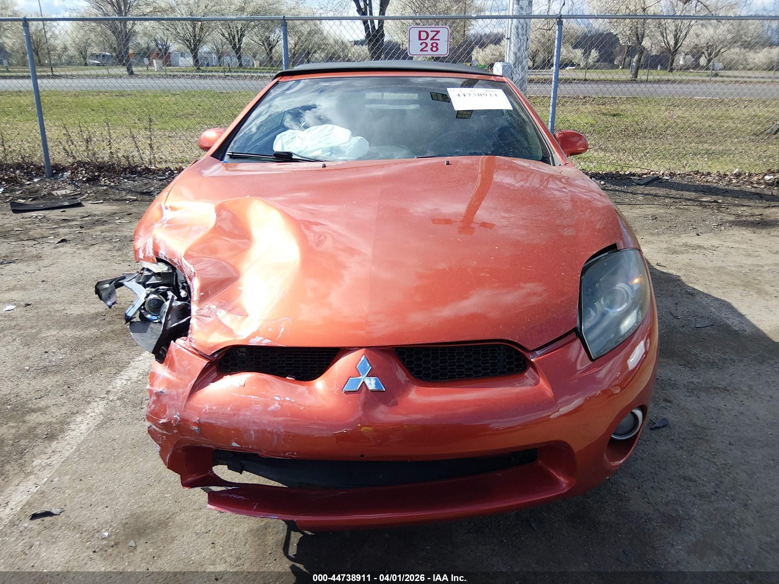 2009 Mitsubishi Eclipse Spyder Gs Orange vin: 4A3AL25FX9E042659