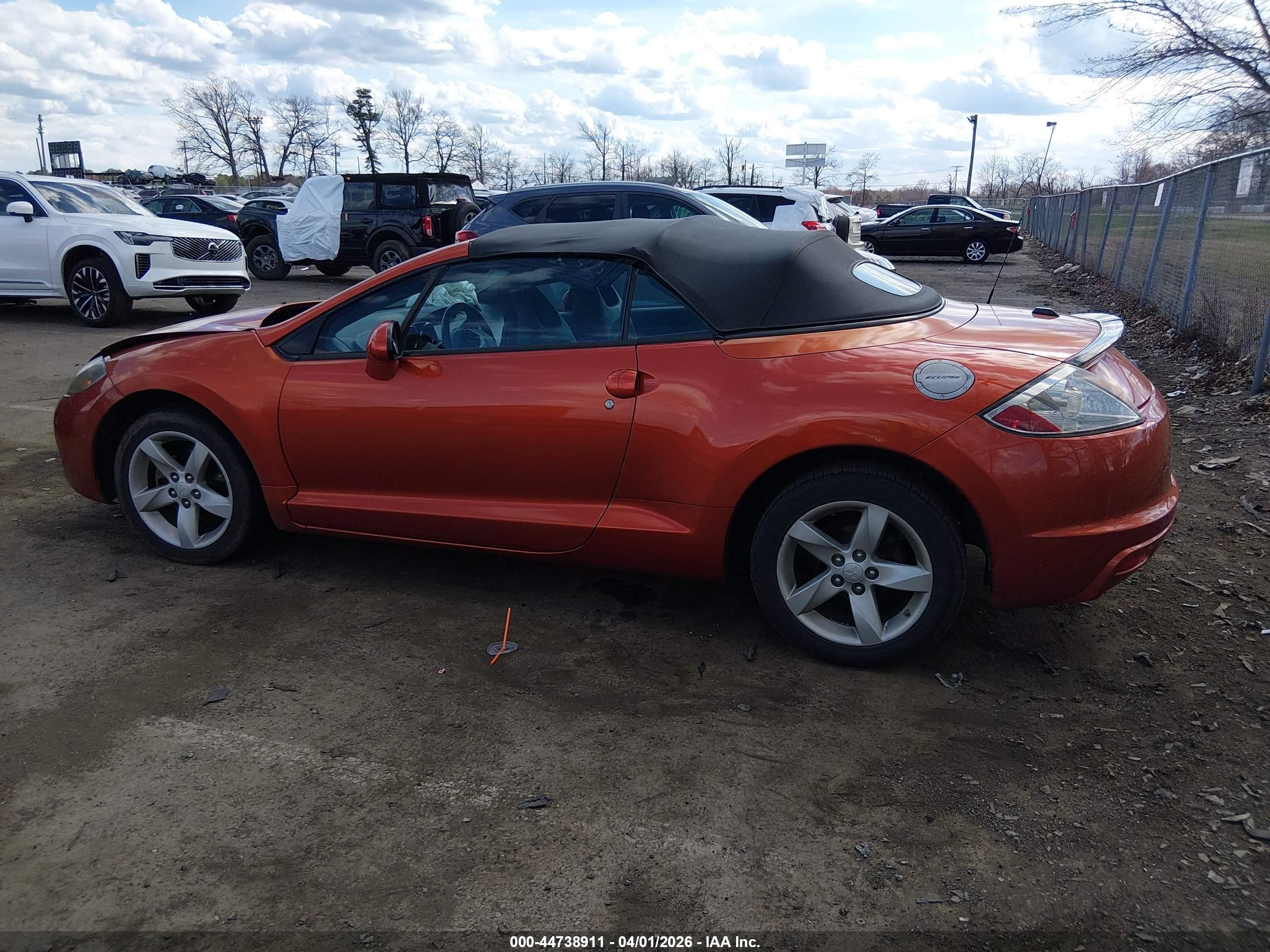 2009 Mitsubishi Eclipse Spyder Gs Orange vin: 4A3AL25FX9E042659