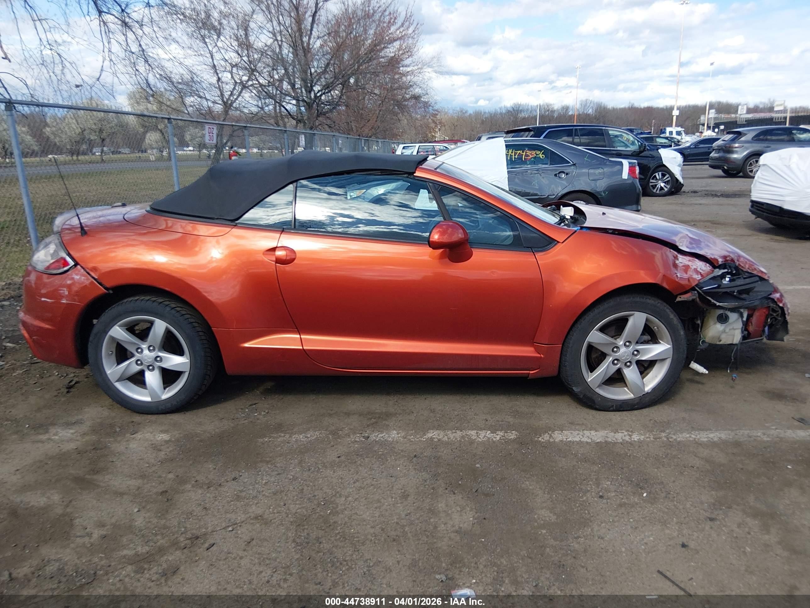 2009 Mitsubishi Eclipse Spyder Gs Orange vin: 4A3AL25FX9E042659