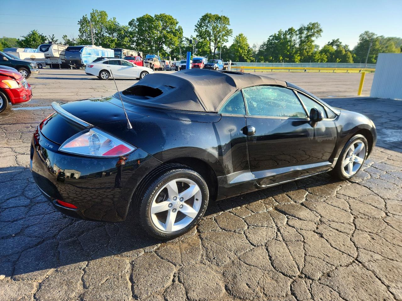 2007 Mitsubishi Eclipse Spyder Gt Black vin: 4A3AL35T27E064700