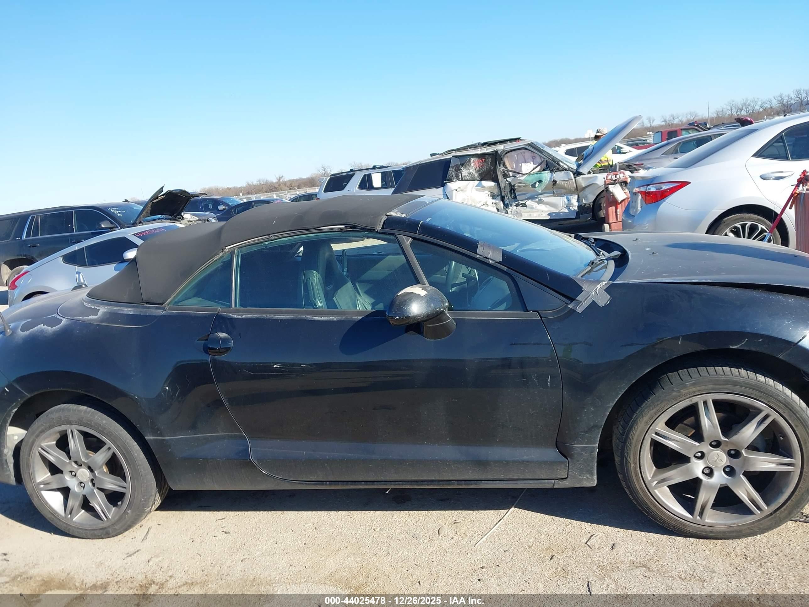 2008 Mitsubishi Eclipse Spyder Gt Черный vin: 4A3AL35T28E028751