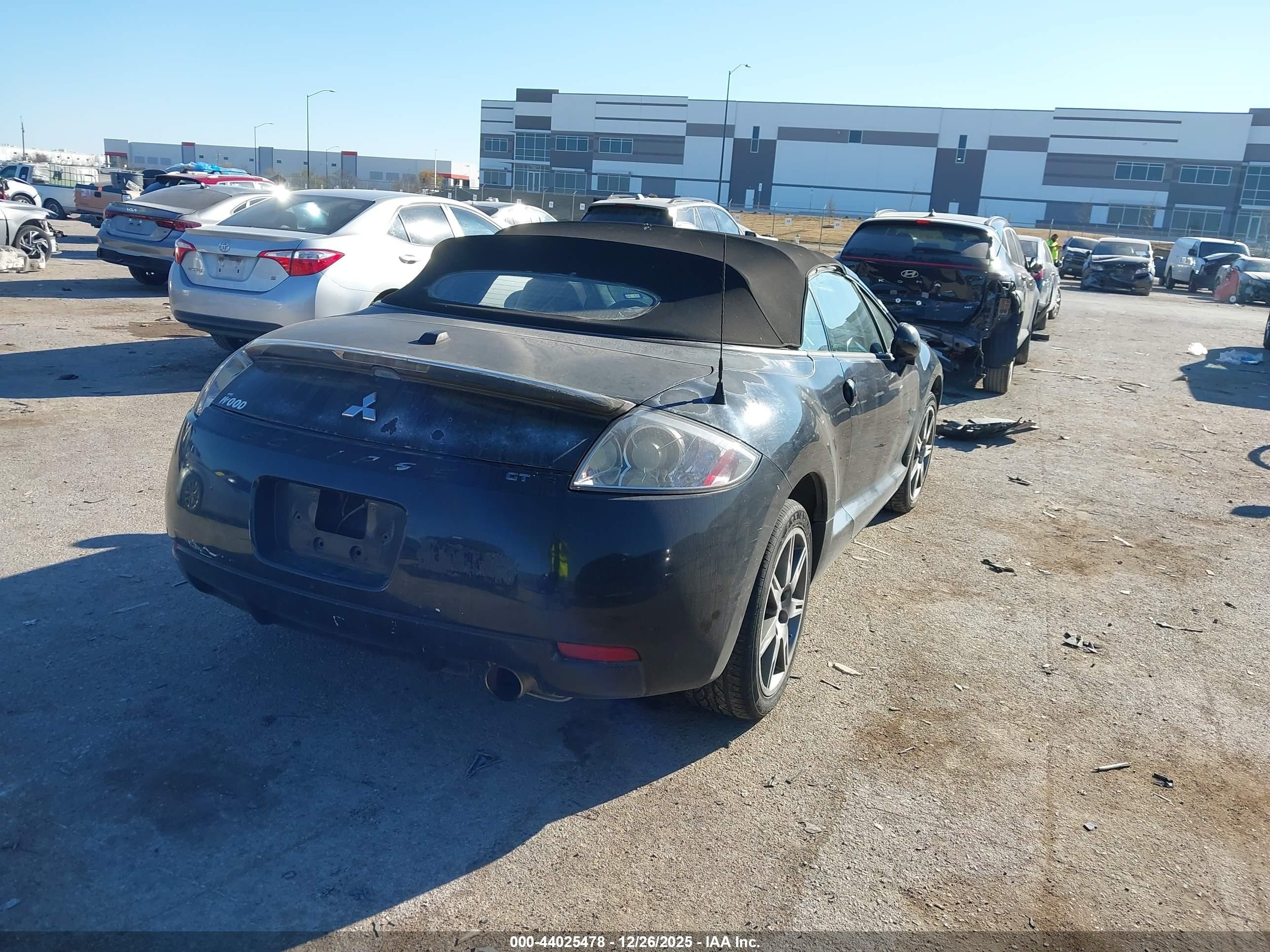 2008 Mitsubishi Eclipse Spyder Gt Черный vin: 4A3AL35T28E028751
