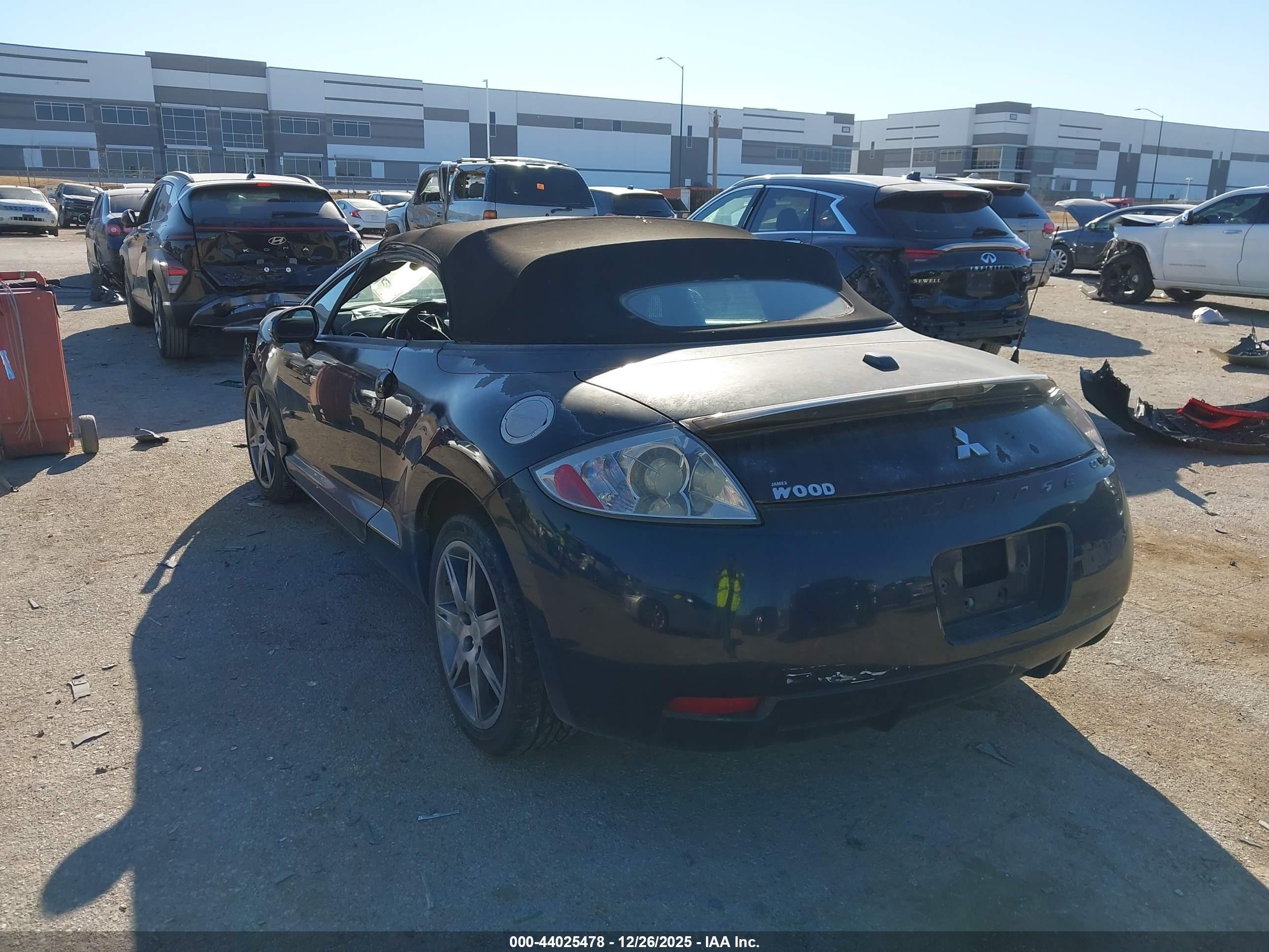 2008 Mitsubishi Eclipse Spyder Gt Черный vin: 4A3AL35T28E028751