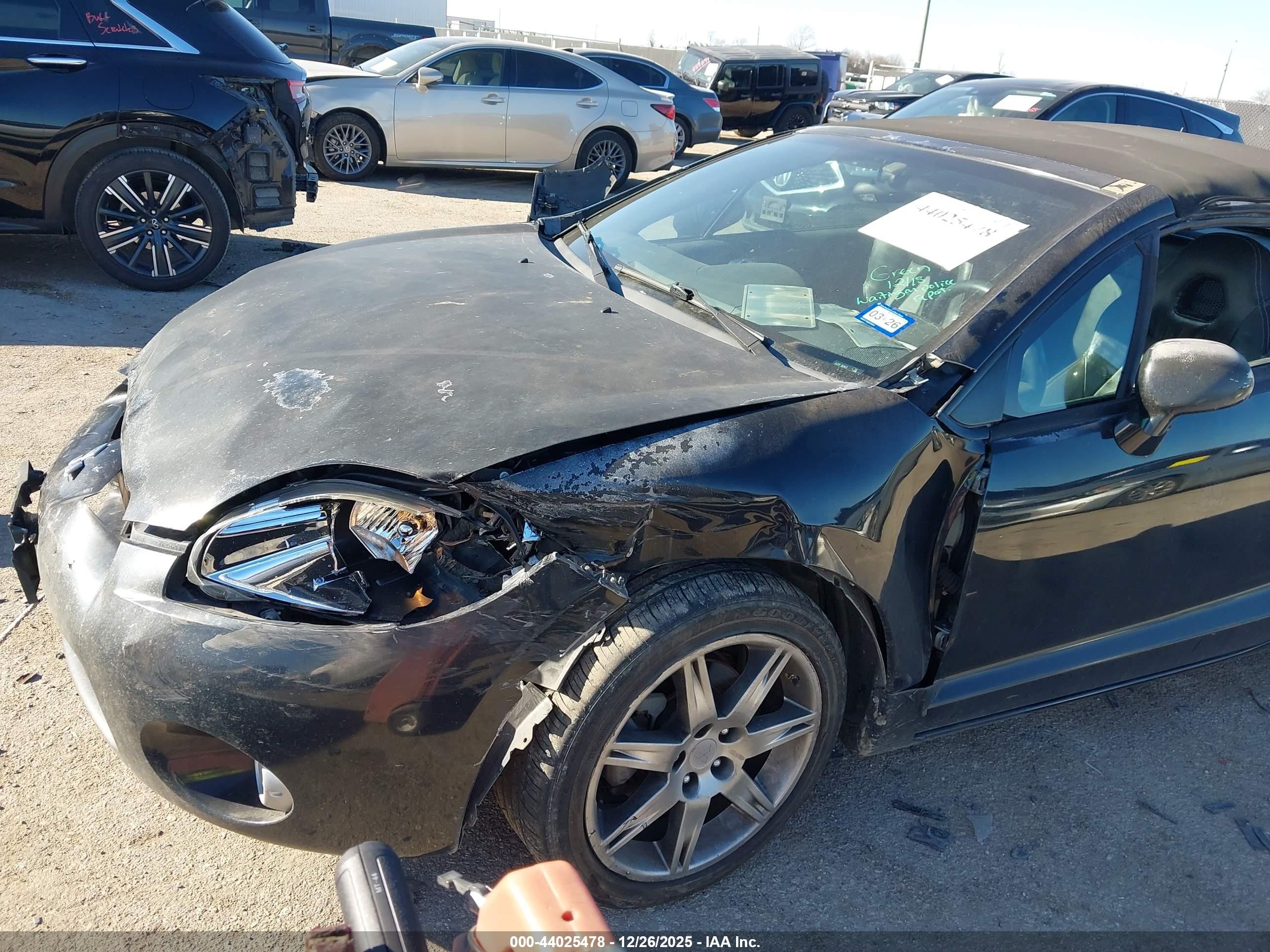 2008 Mitsubishi Eclipse Spyder Gt Черный vin: 4A3AL35T28E028751