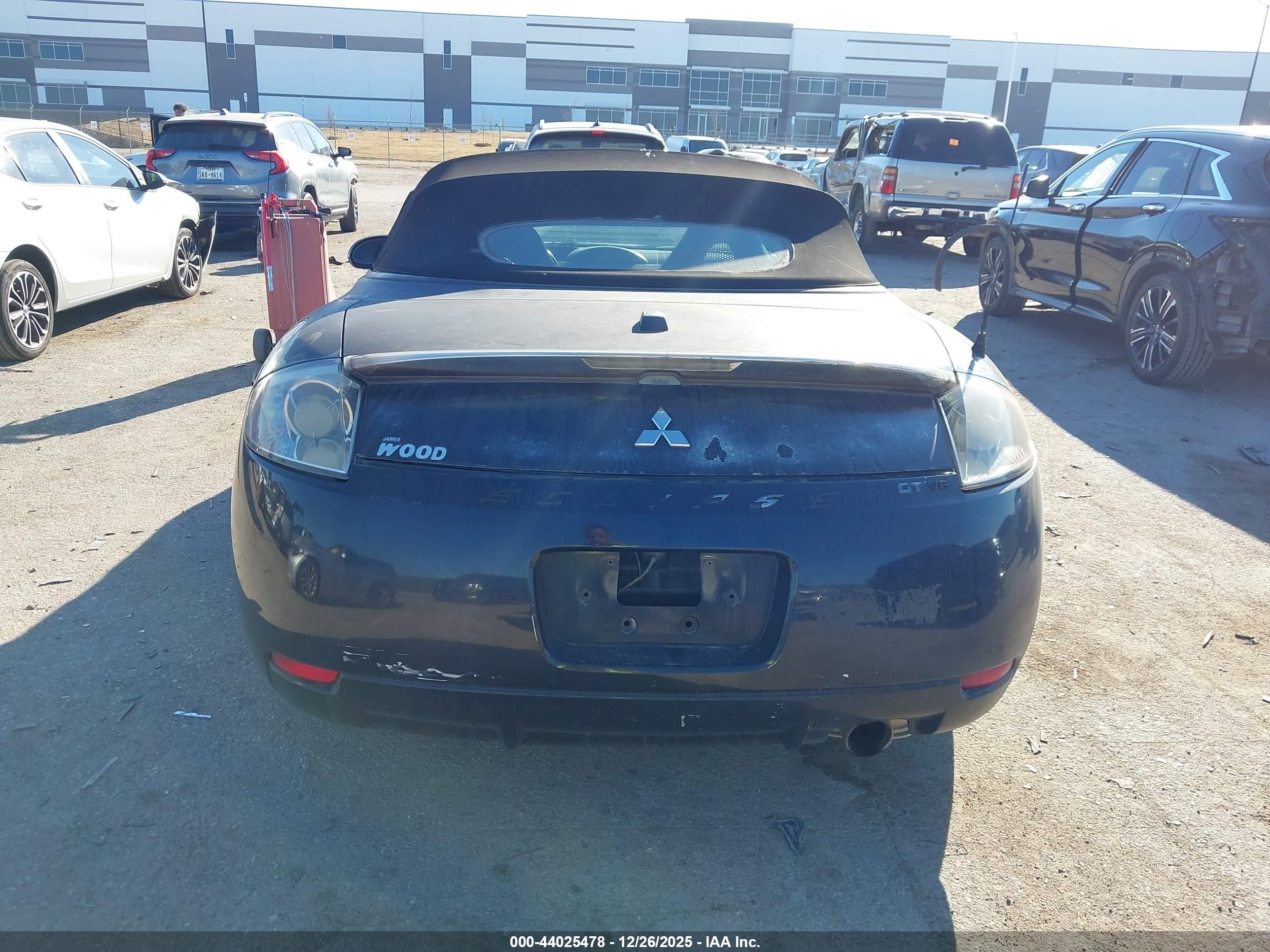 2008 Mitsubishi Eclipse Spyder Gt Черный vin: 4A3AL35T28E028751
