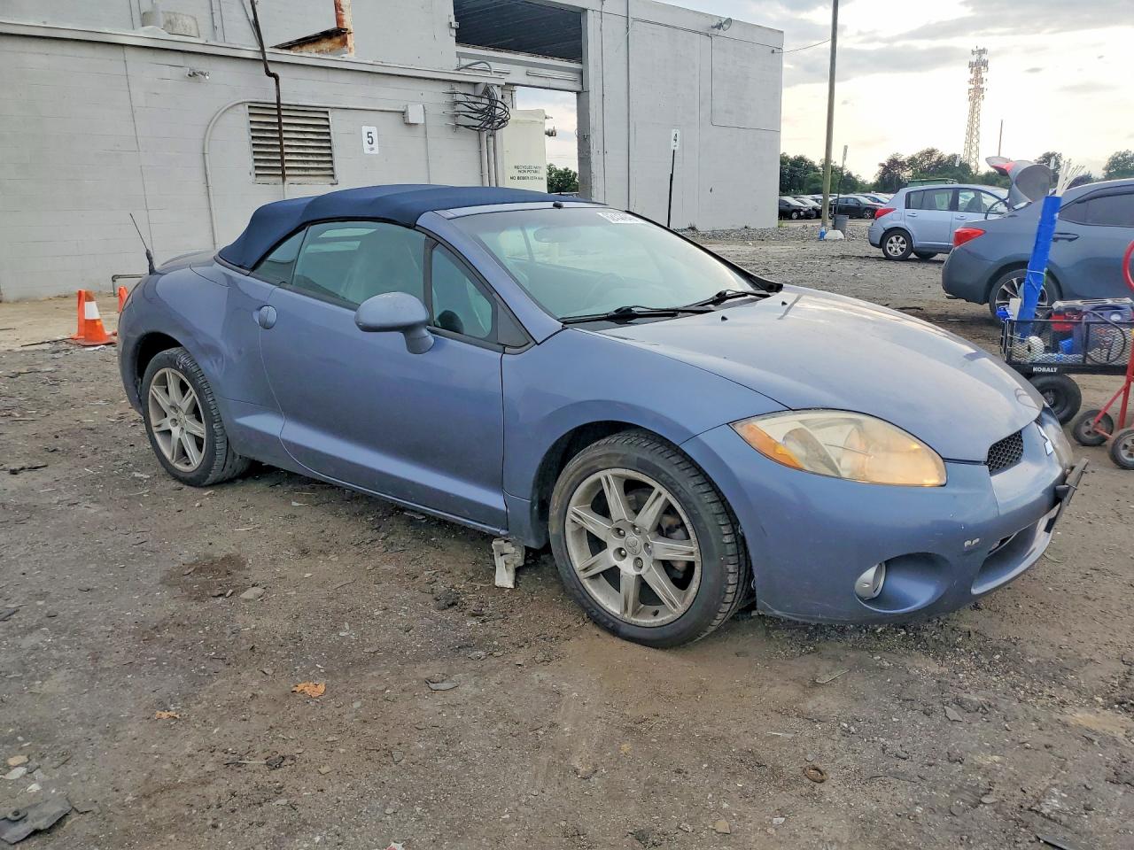 2007 Mitsubishi Eclipse Spyder Gt Blue vin: 4A3AL35T47E016616