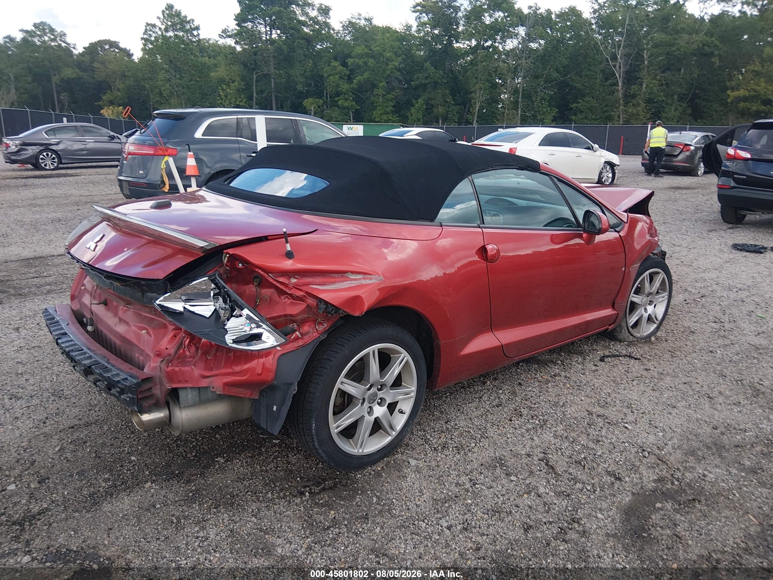 2008 Mitsubishi Eclipse Spyder Gt Red vin: 4A3AL35T68E002766