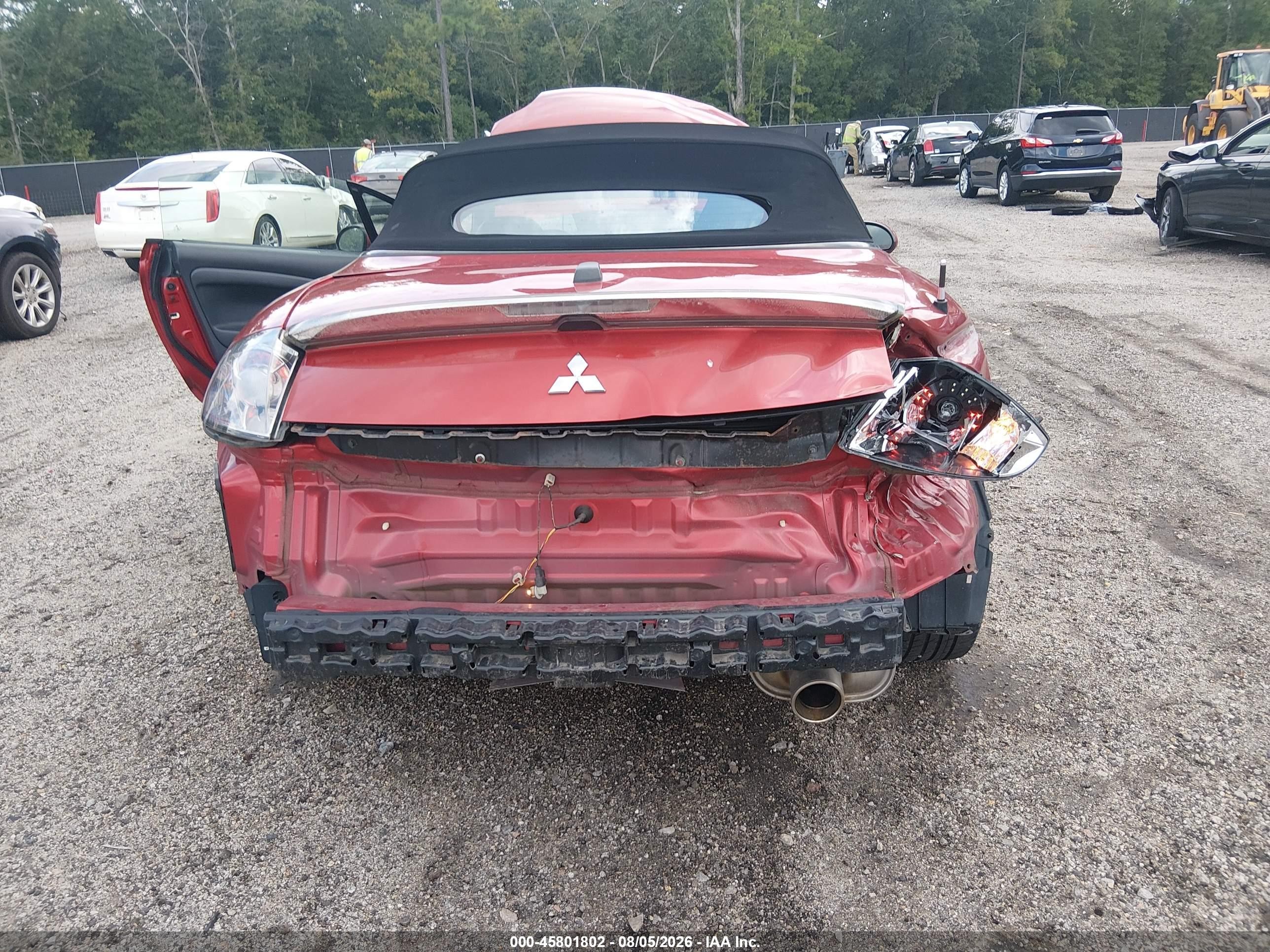 2008 Mitsubishi Eclipse Spyder Gt Red vin: 4A3AL35T68E002766