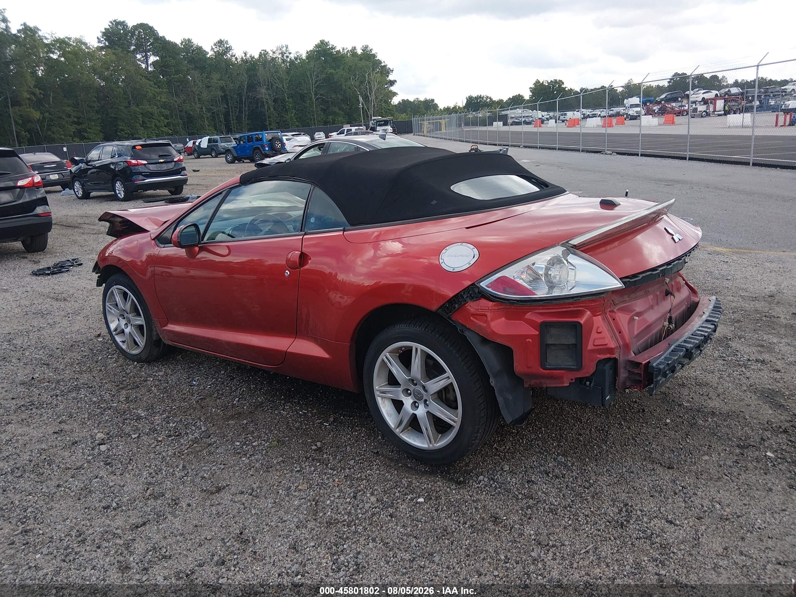 2008 Mitsubishi Eclipse Spyder Gt Red vin: 4A3AL35T68E002766