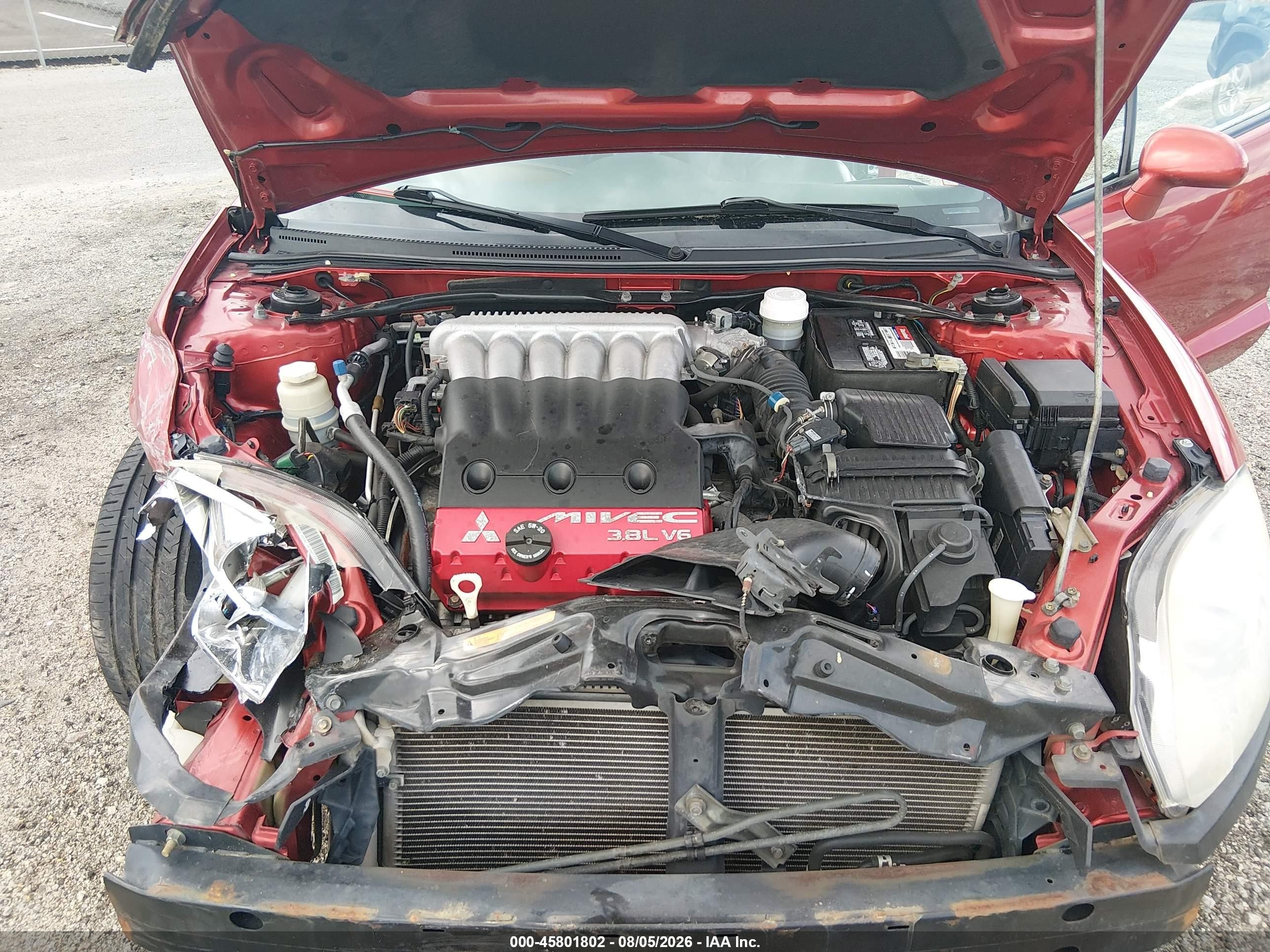 2008 Mitsubishi Eclipse Spyder Gt Red vin: 4A3AL35T68E002766