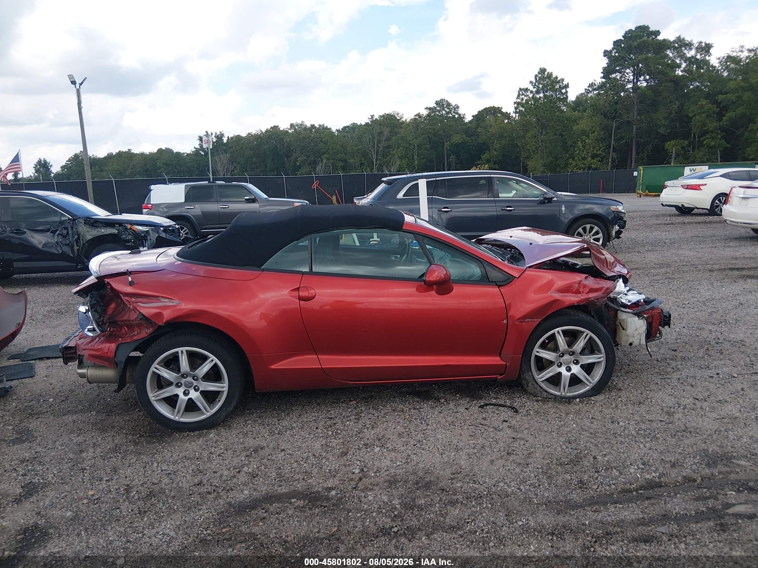 2008 Mitsubishi Eclipse Spyder Gt Red vin: 4A3AL35T68E002766