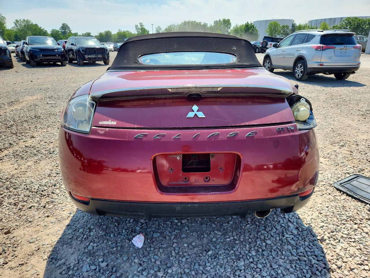 2007 Mitsubishi Eclipse Spyder Gt Burgundy vin: 4A3AL35T87E044306