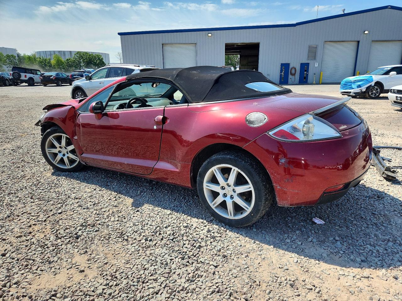 2007 Mitsubishi Eclipse Spyder Gt Burgundy vin: 4A3AL35T87E044306