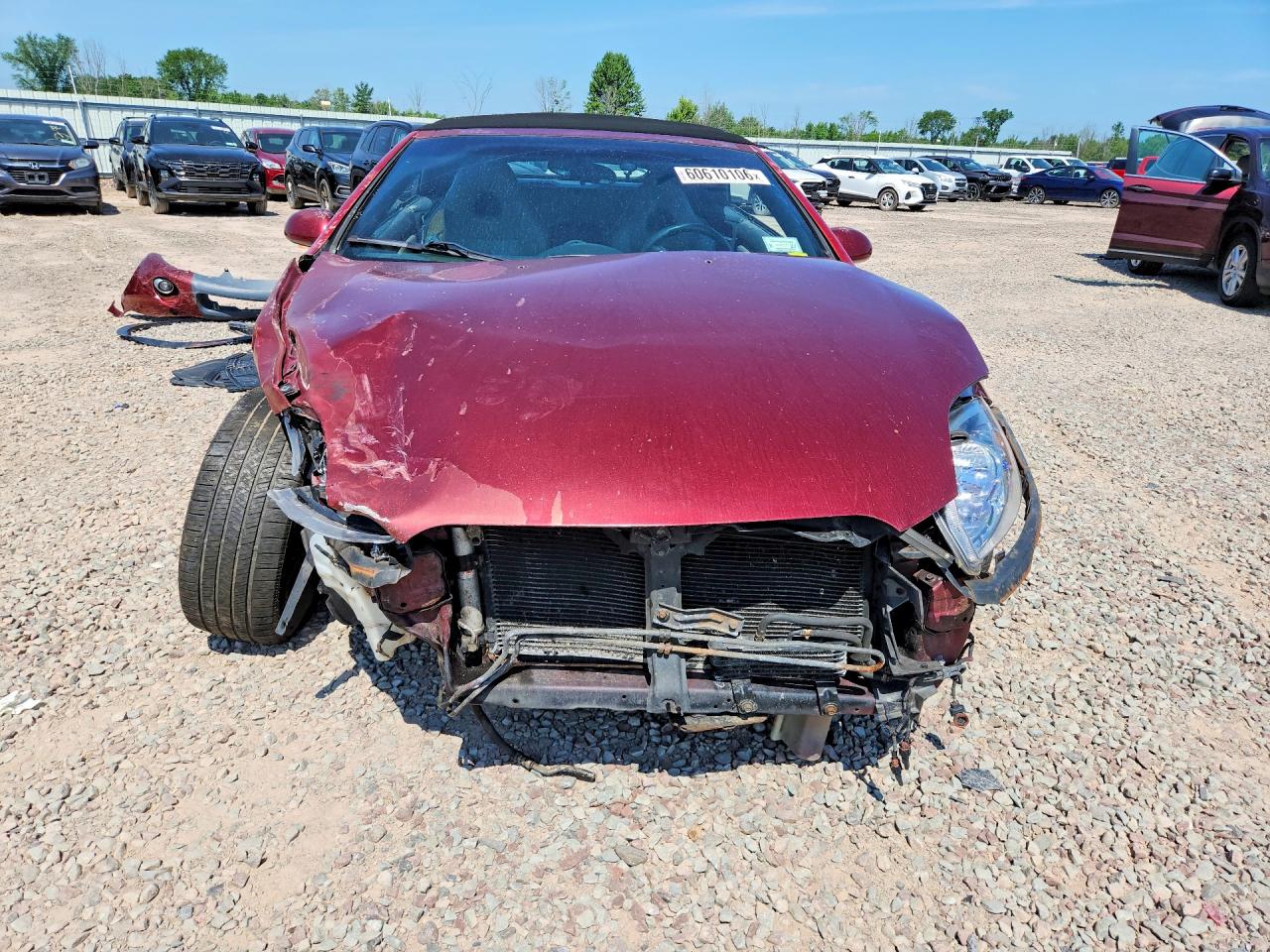 2007 Mitsubishi Eclipse Spyder Gt Burgundy vin: 4A3AL35T87E044306