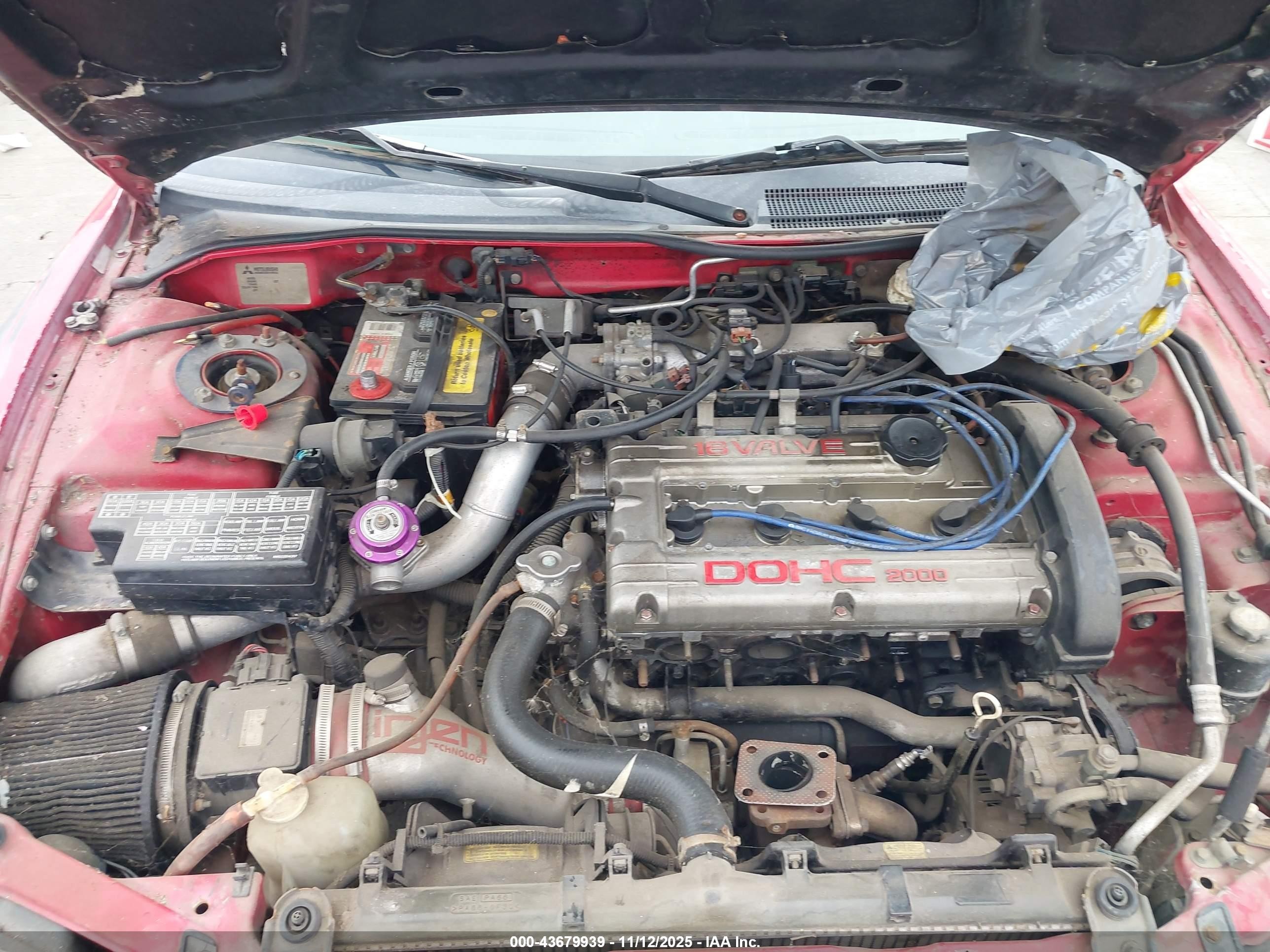 1997 Mitsubishi Eclipse Gsx Red vin: 4A3AL54F1VE018201