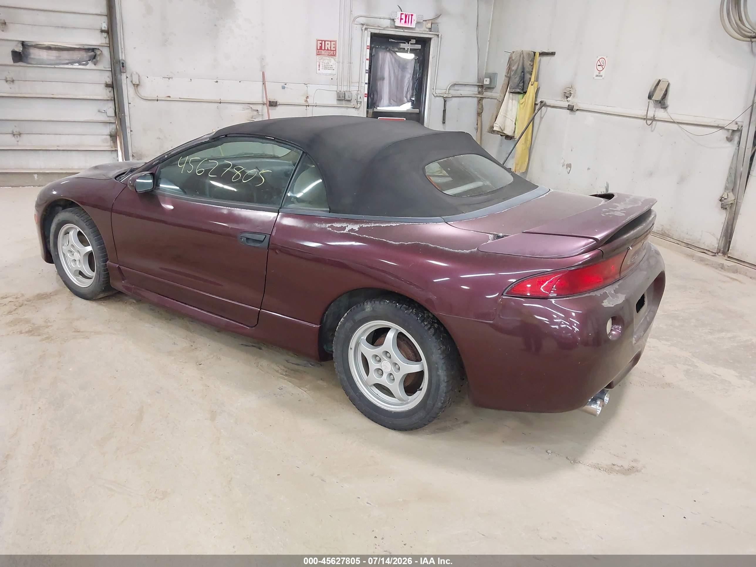 1998 Mitsubishi Eclipse Spyder Gs Burgundy vin: 4A3AX35G3WE058099