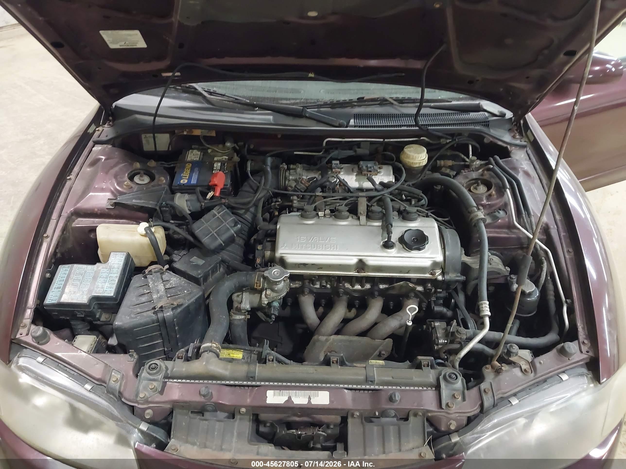 1998 Mitsubishi Eclipse Spyder Gs Burgundy vin: 4A3AX35G3WE058099