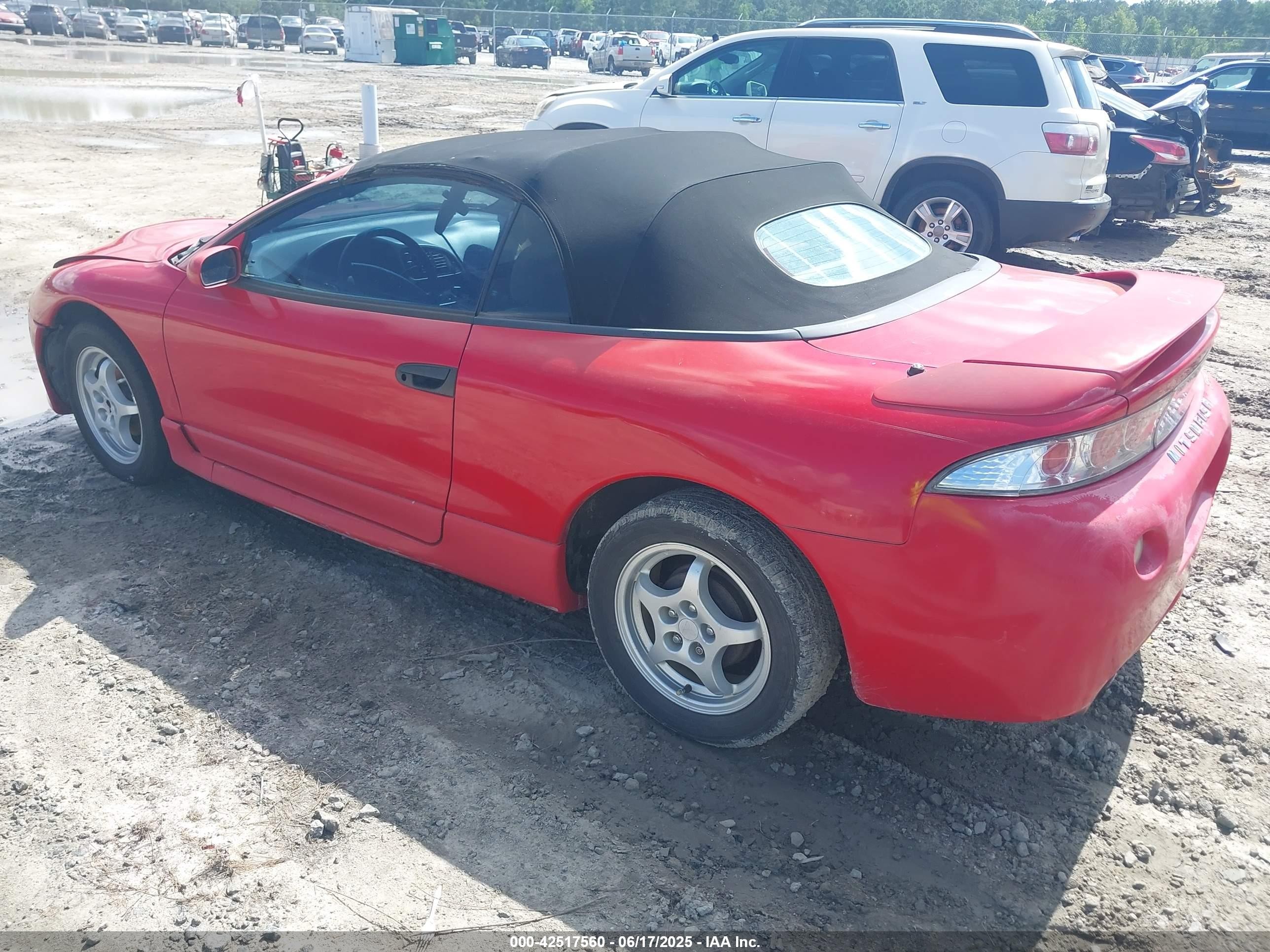 1999 Mitsubishi Eclipse Spyder Gs Red vin: 4A3AX35G4XE019197