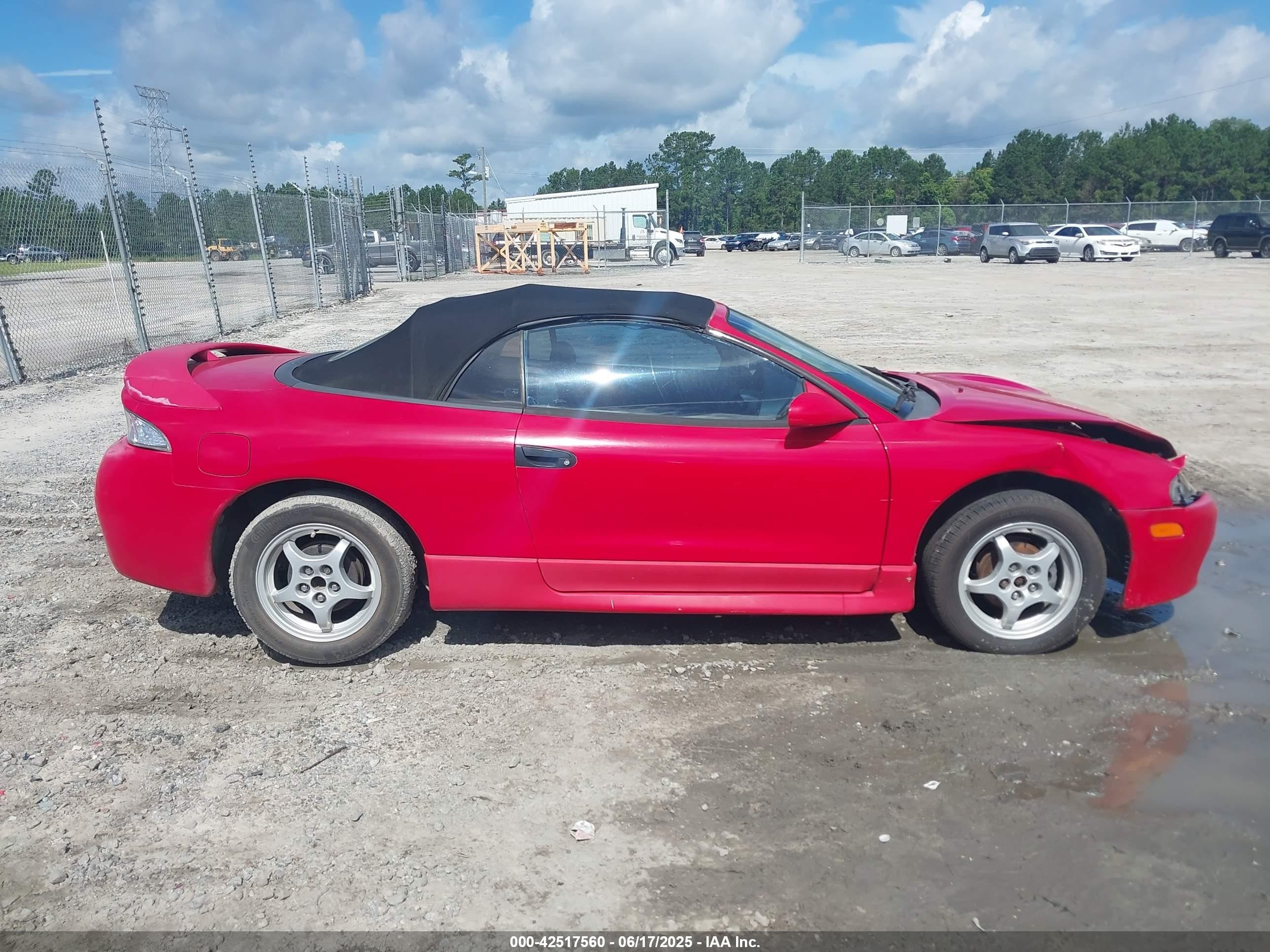 1999 Mitsubishi Eclipse Spyder Gs Red vin: 4A3AX35G4XE019197