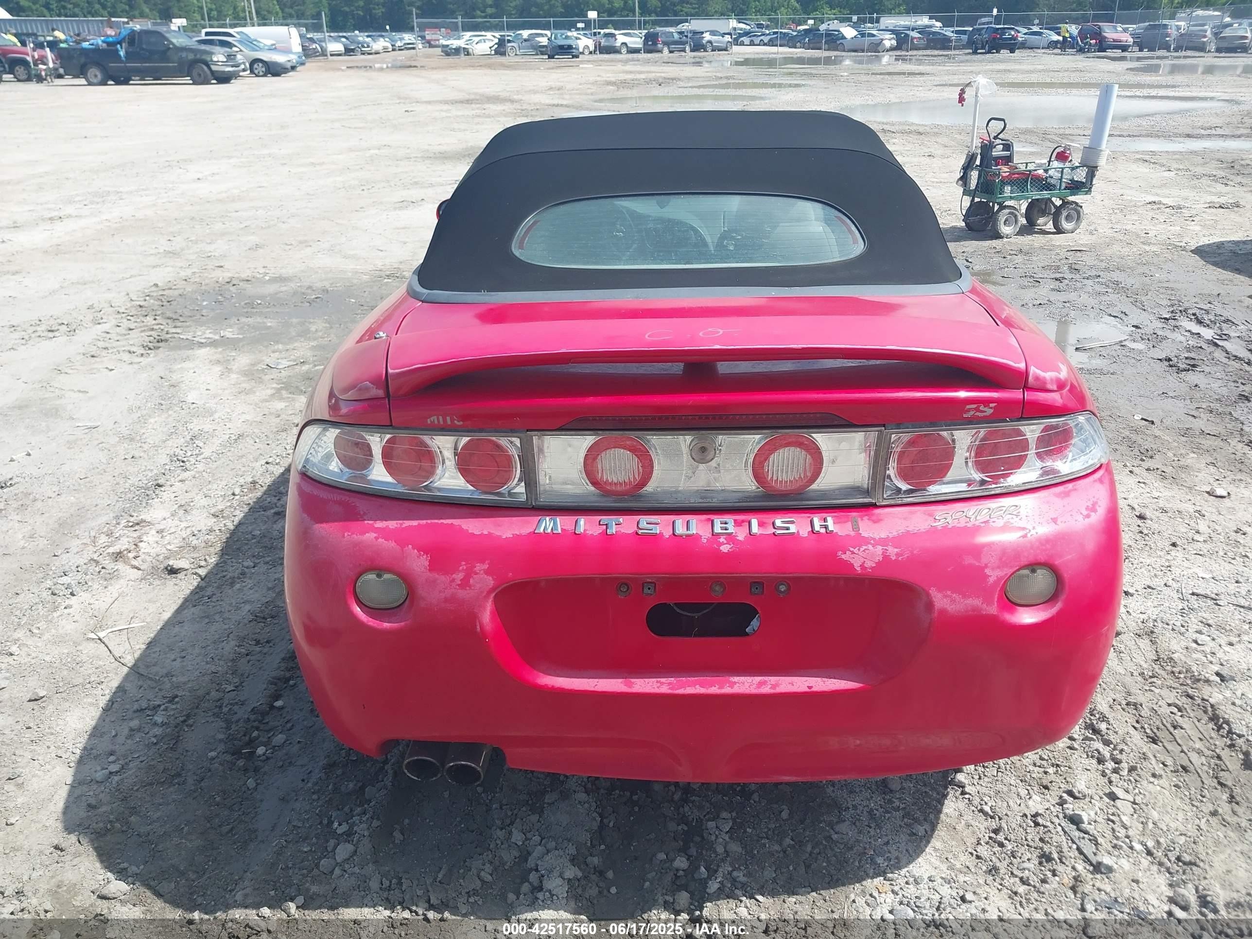 1999 Mitsubishi Eclipse Spyder Gs Red vin: 4A3AX35G4XE019197