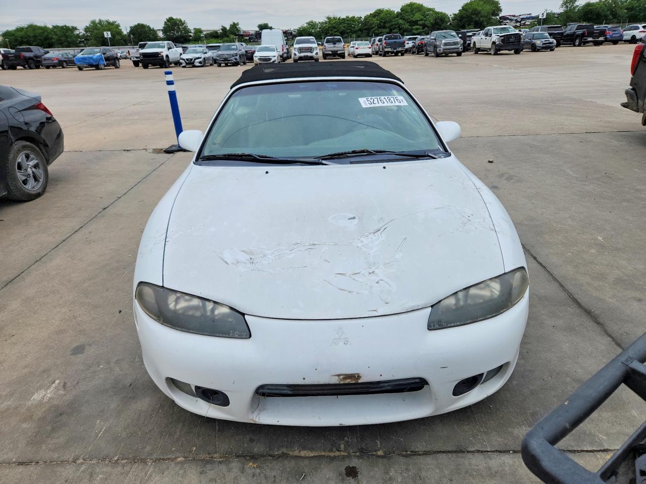 1999 Mitsubishi Eclipse Spyder Gs White vin: 4A3AX35G7XE011398