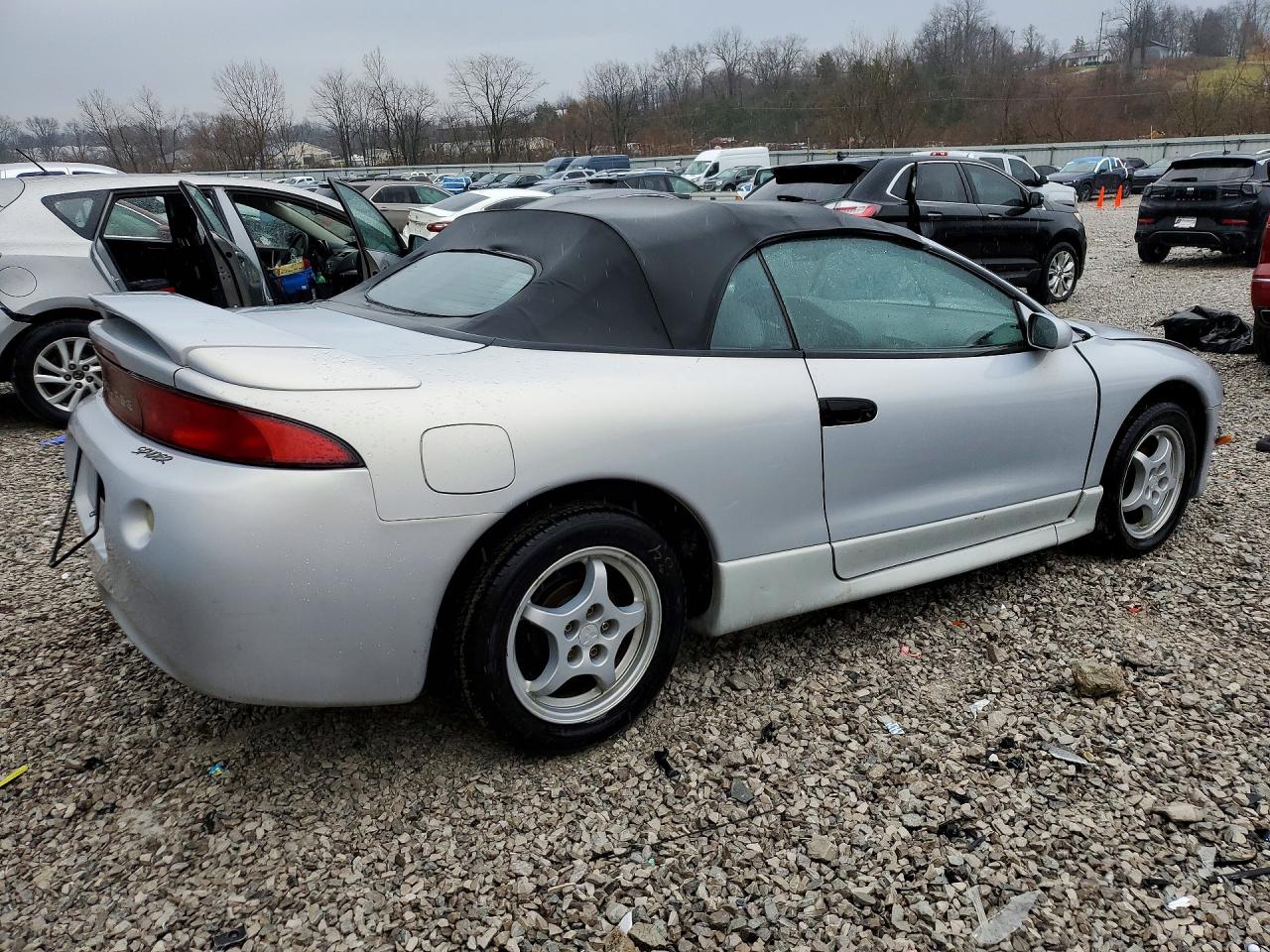 1999 Mitsubishi Eclipse Spyder Gs Серебряный vin: 4A3AX35G7XE015046