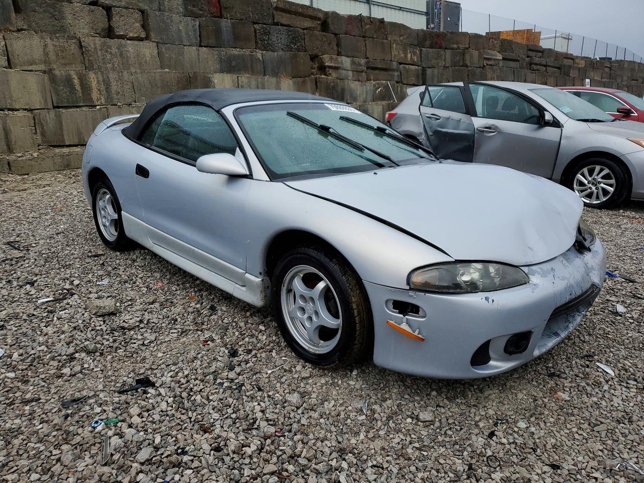 1999 Mitsubishi Eclipse Spyder Gs Серебряный vin: 4A3AX35G7XE015046