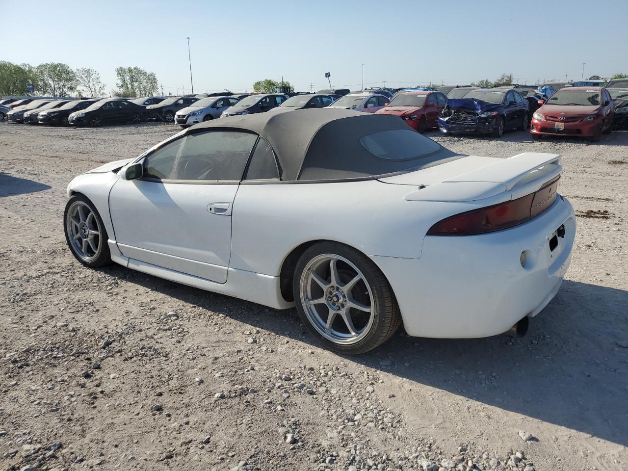 1997 Mitsubishi Eclipse Spyder Gs White vin: 4A3AX35G9VE090747